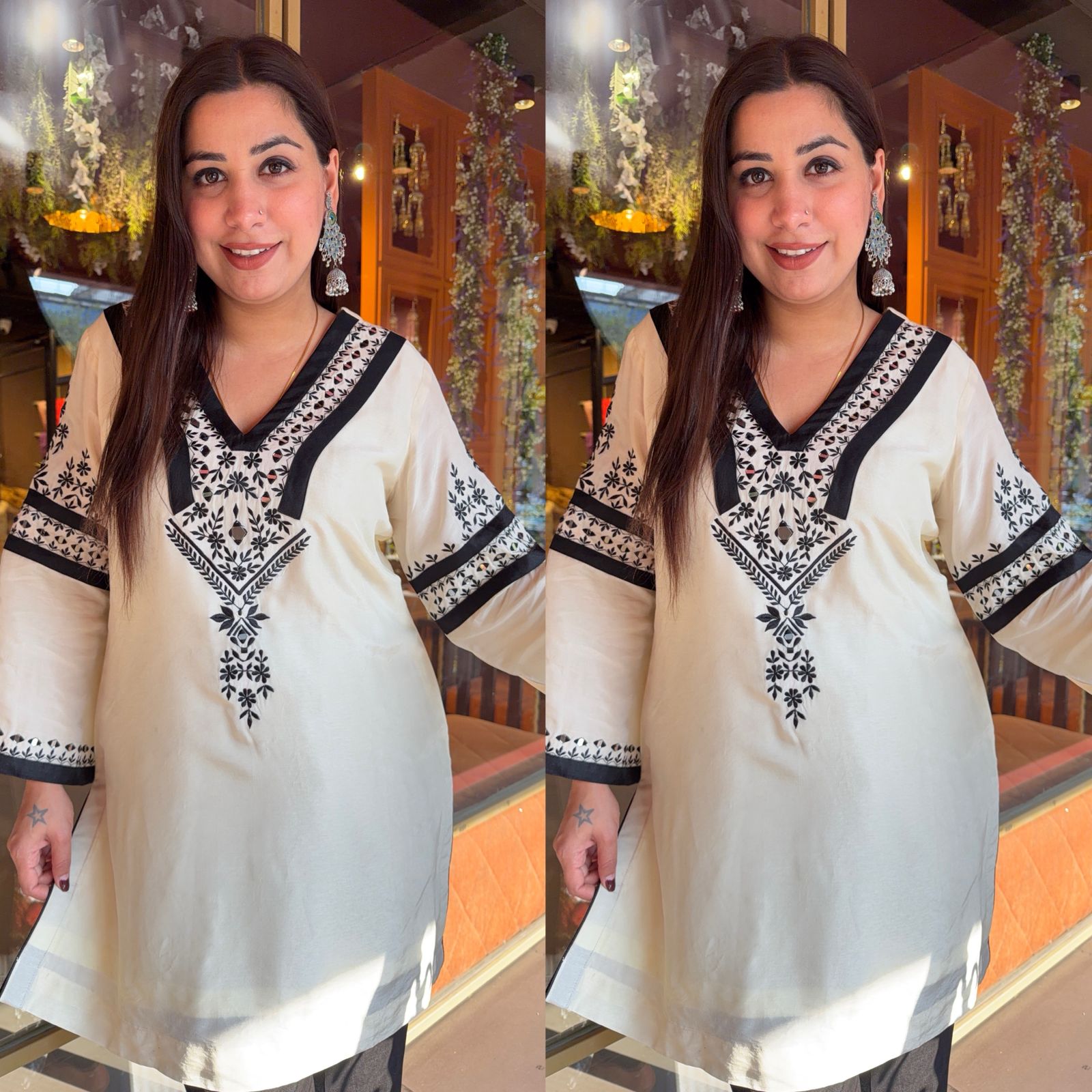 Kurta -Soft premium Silk in elegant ivory tone