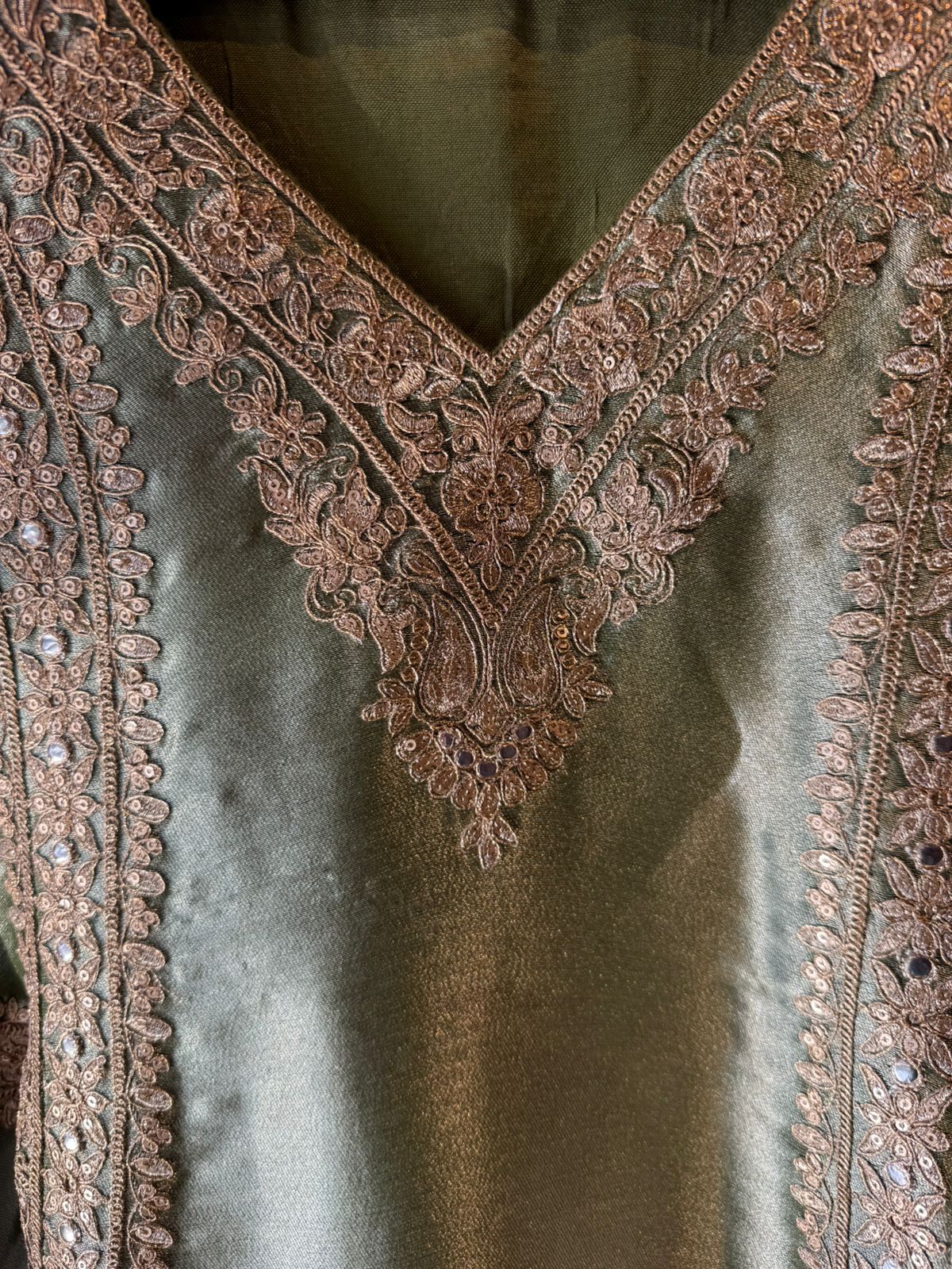 Festive Giraffe tissue Kurta Palazzo Pants