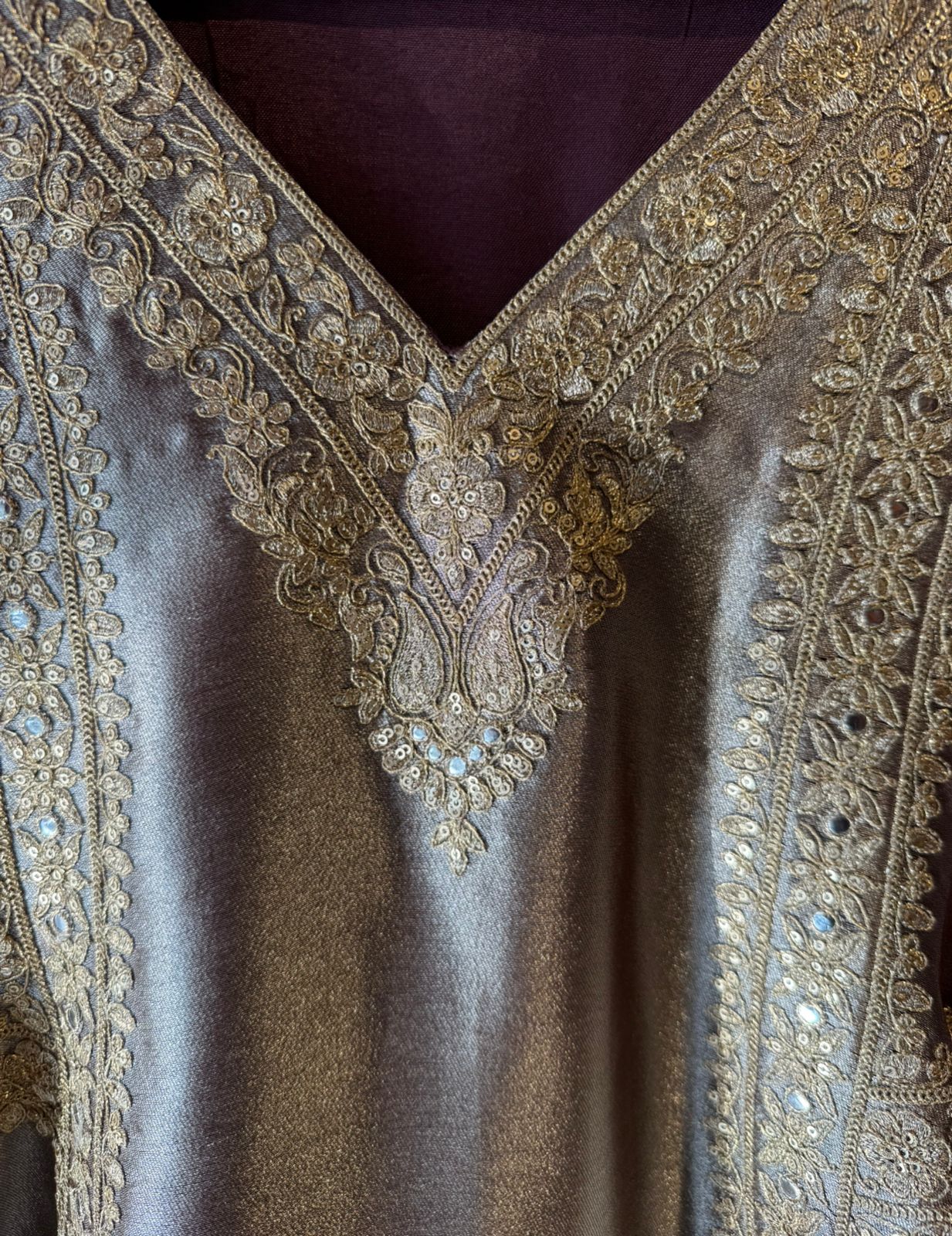 Festive Giraffe tissue Kurta Palazzo Pants