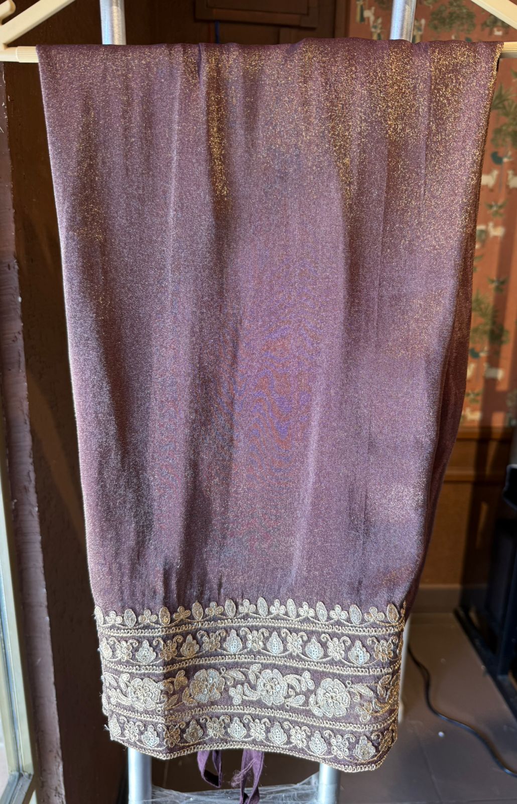 Festive Giraffe tissue Kurta Palazzo Pants