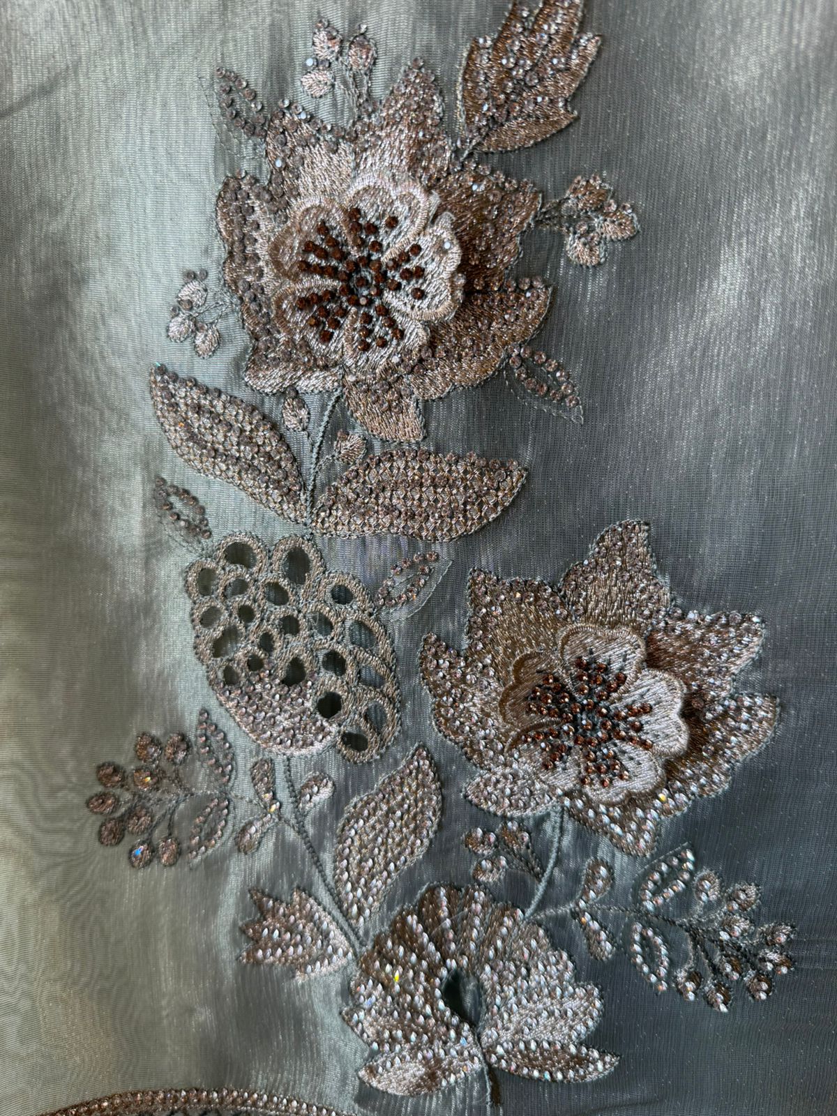 Premium Glass tissue Unstitched Suit