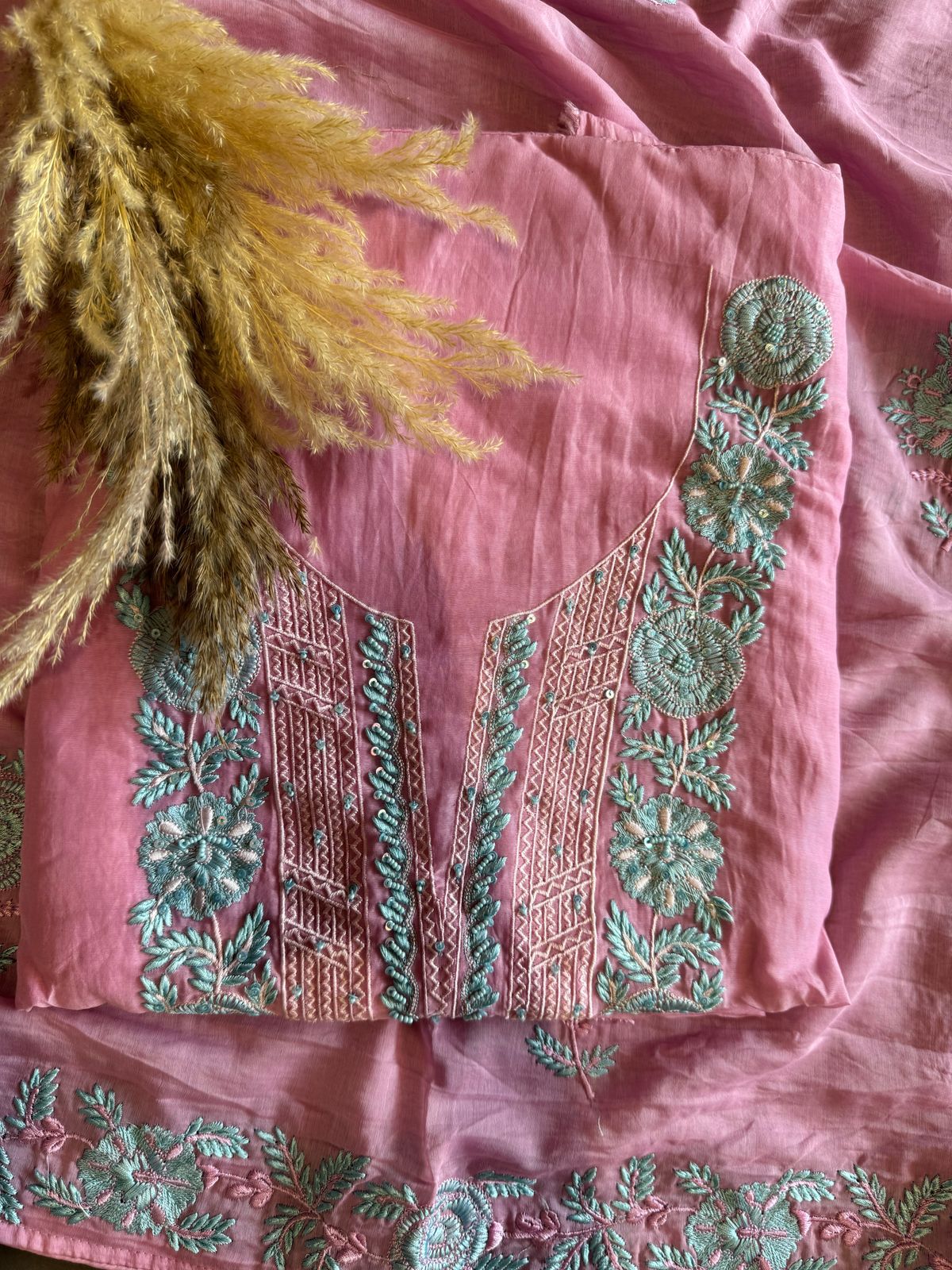 Mul cotton Unstitched Kurta