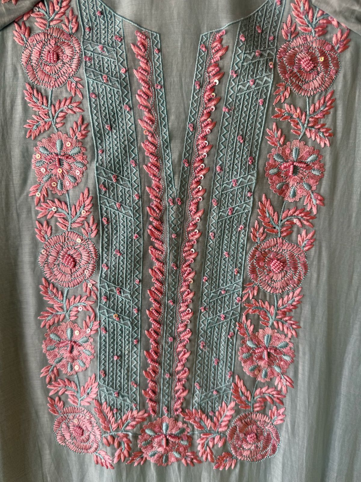 Mul cotton Unstitched Kurta