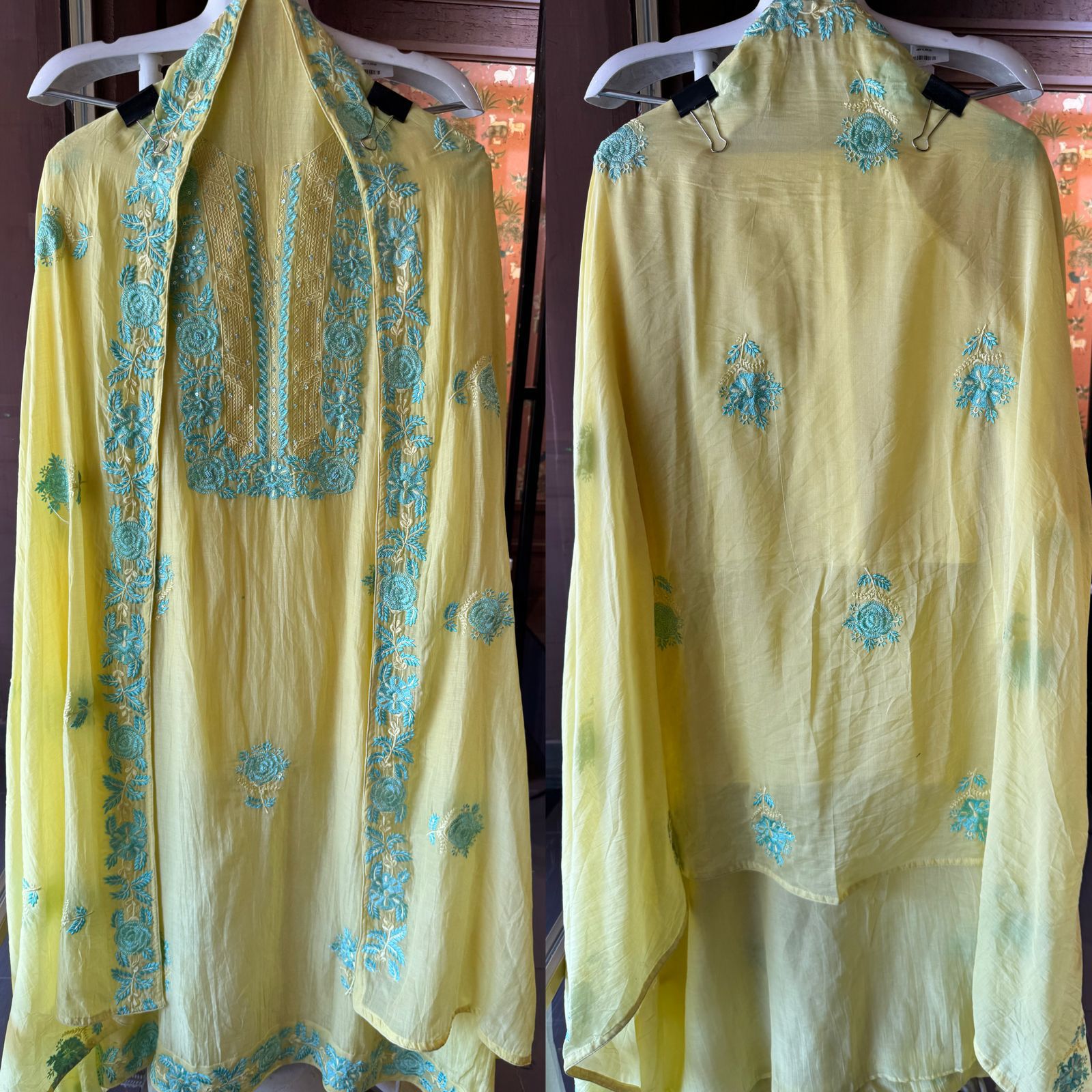 Mul cotton Unstitched Kurta