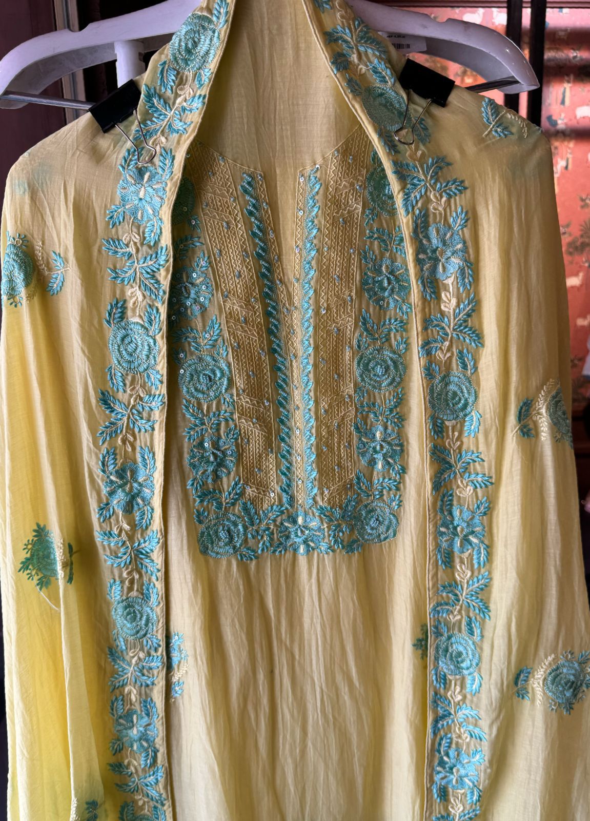 Mul cotton Unstitched Kurta