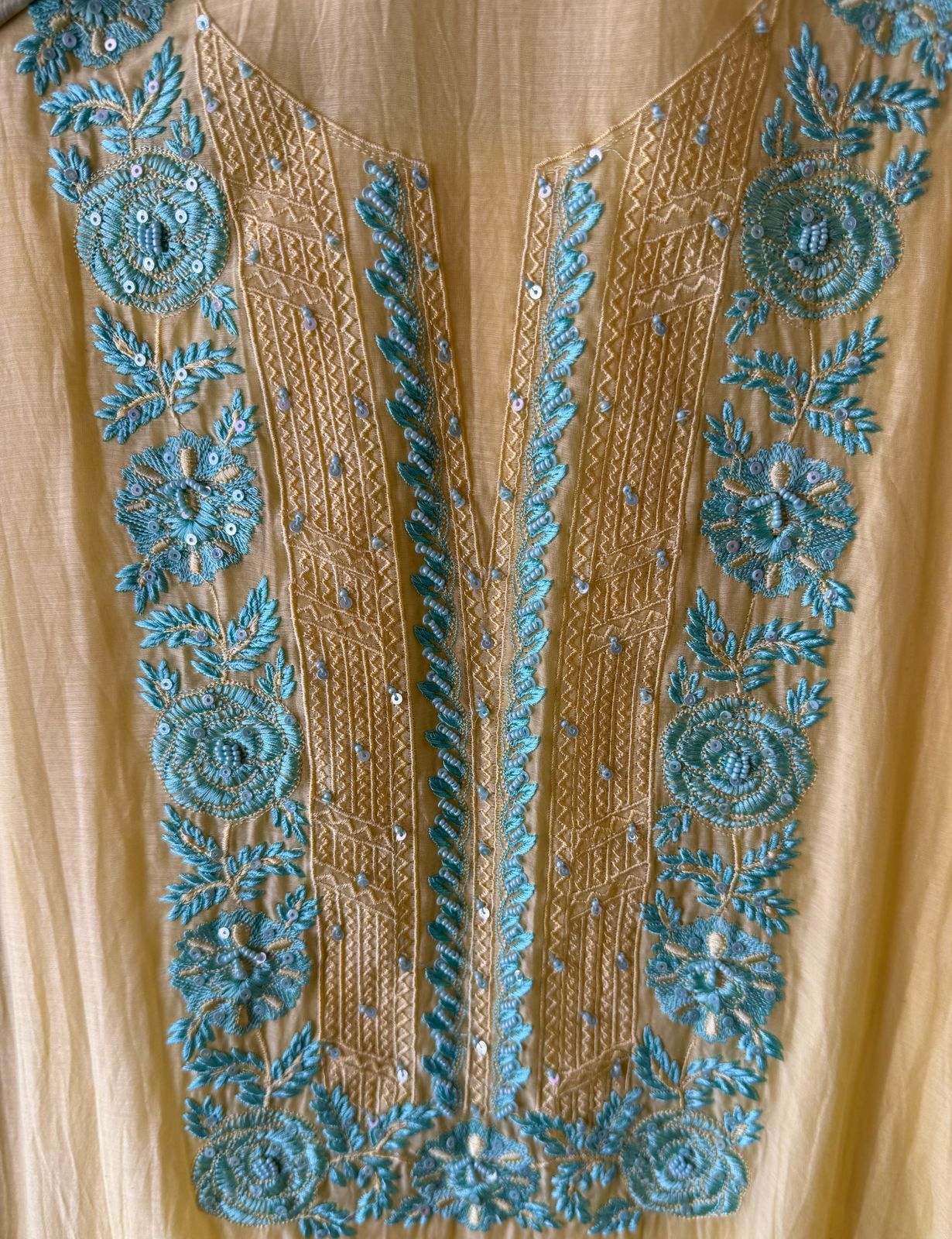 Mul cotton Unstitched Kurta