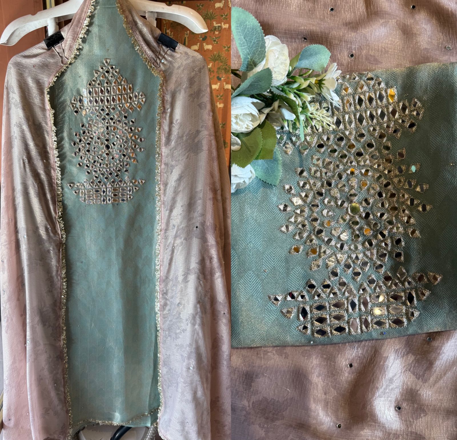 Premium textured tissue fabric suit