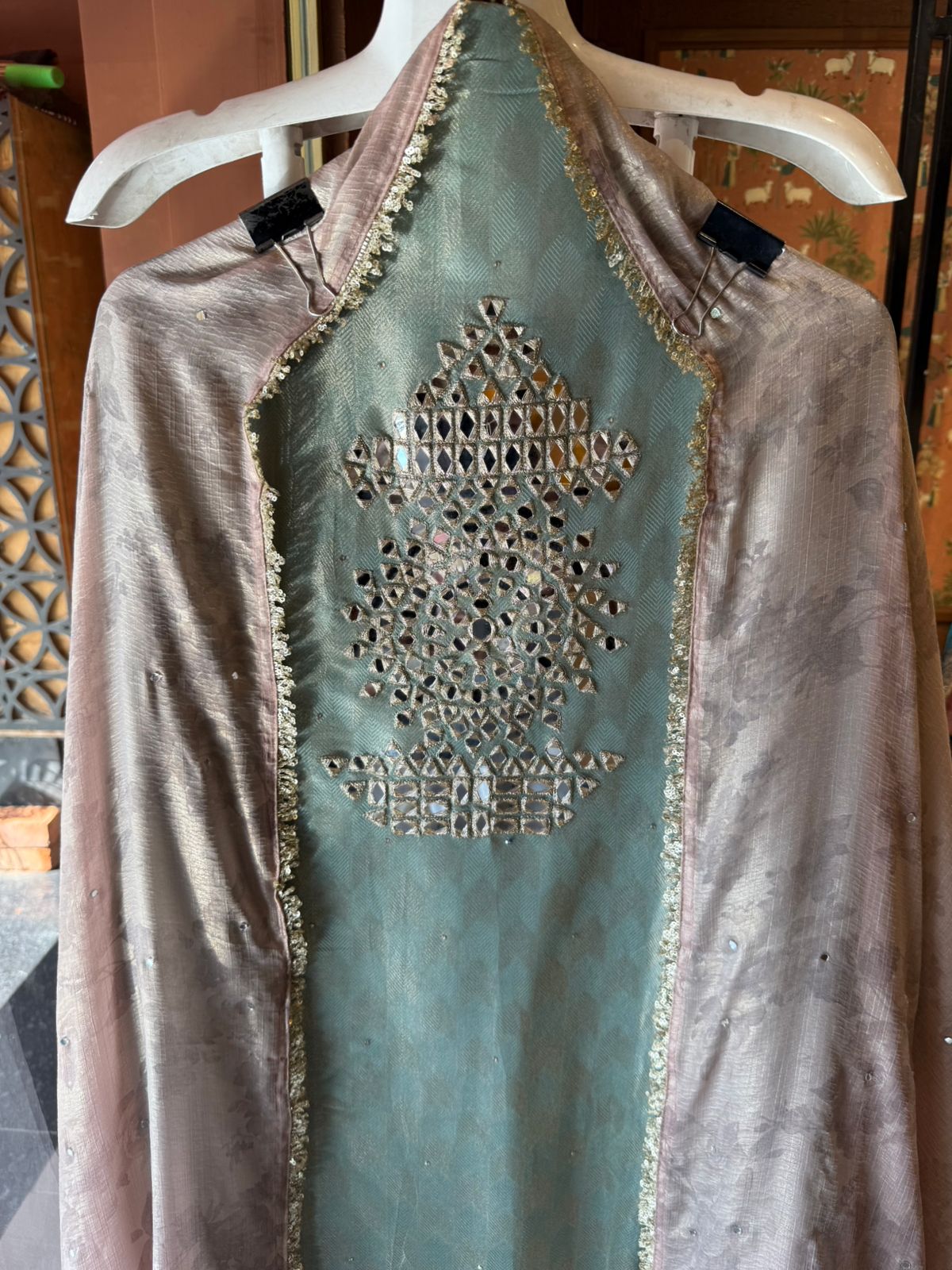 Premium textured tissue fabric suit