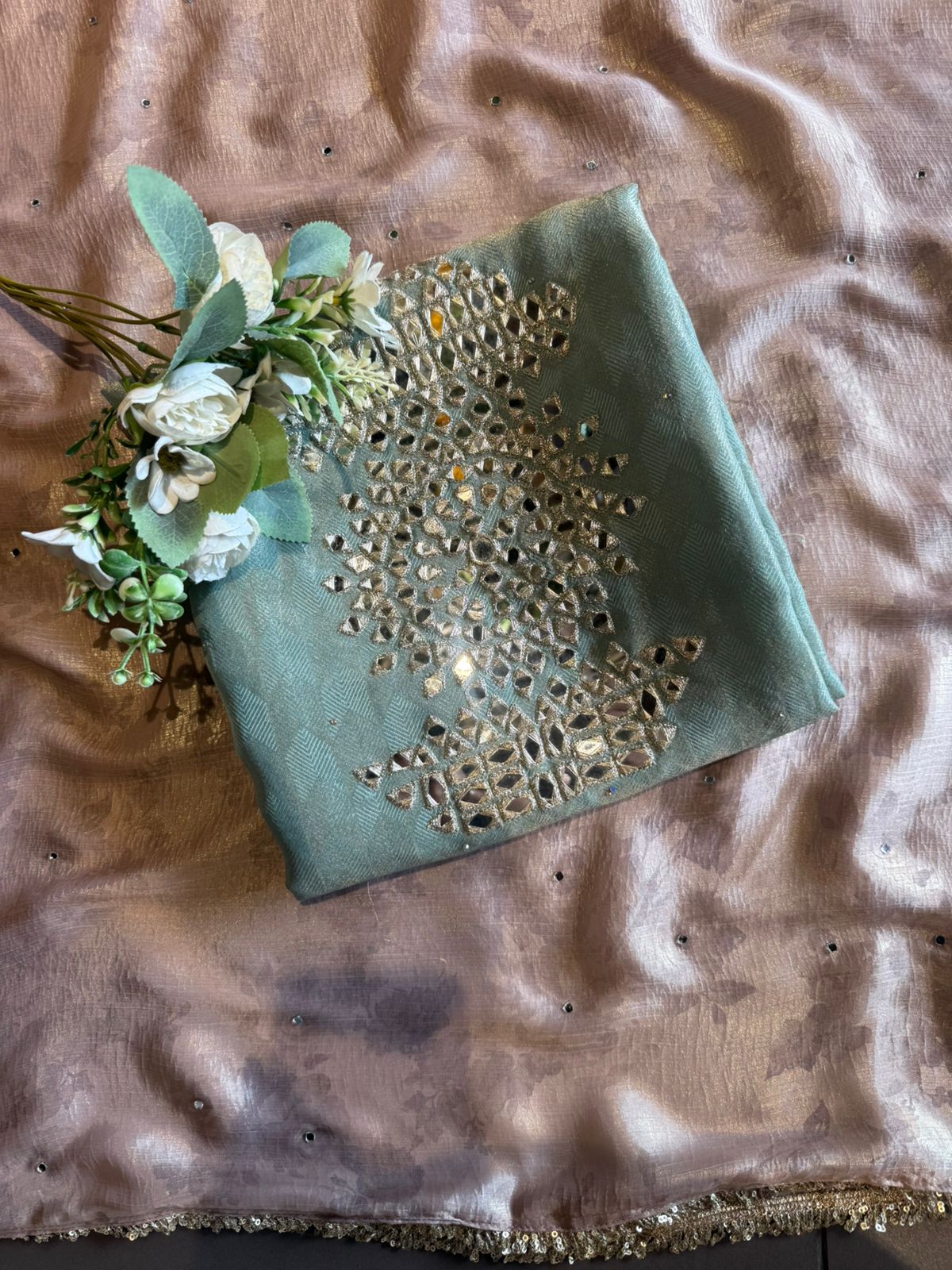 Premium textured tissue fabric suit