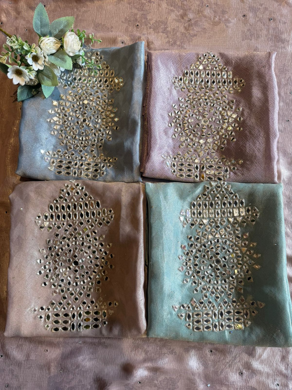 Premium textured tissue fabric suit