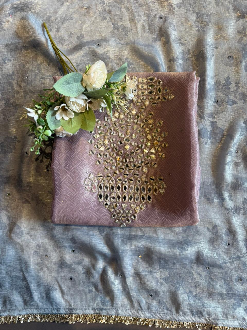 Premium textured tissue fabric suit