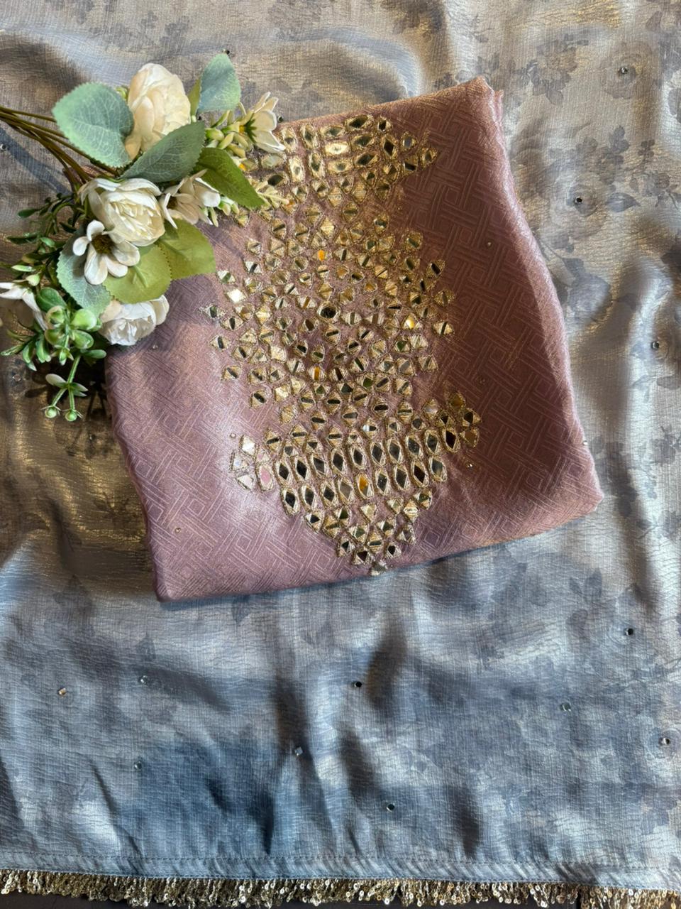 Premium textured tissue fabric suit