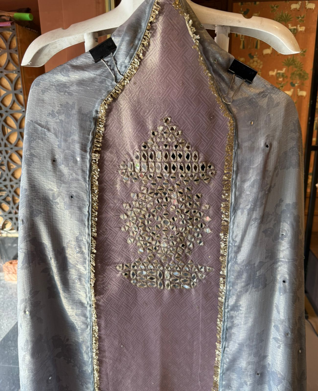 Premium textured tissue fabric suit