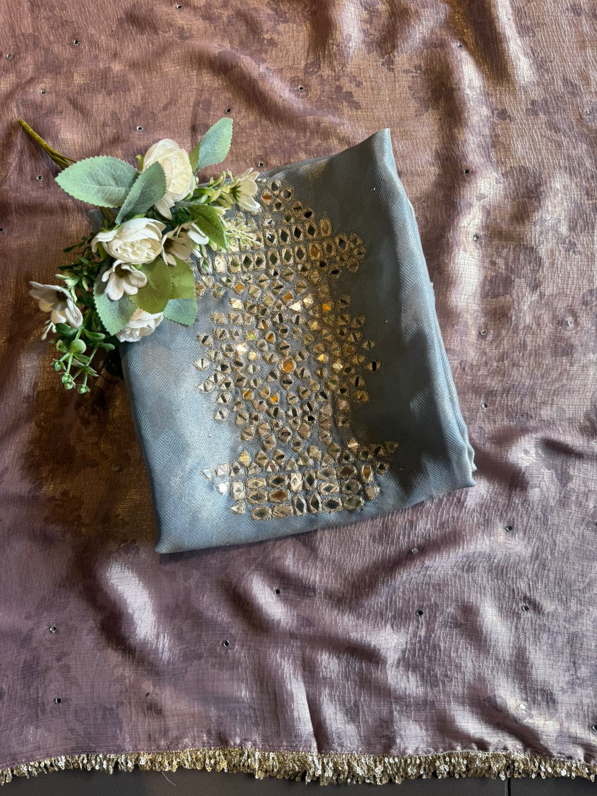 Premium textured tissue fabric suit