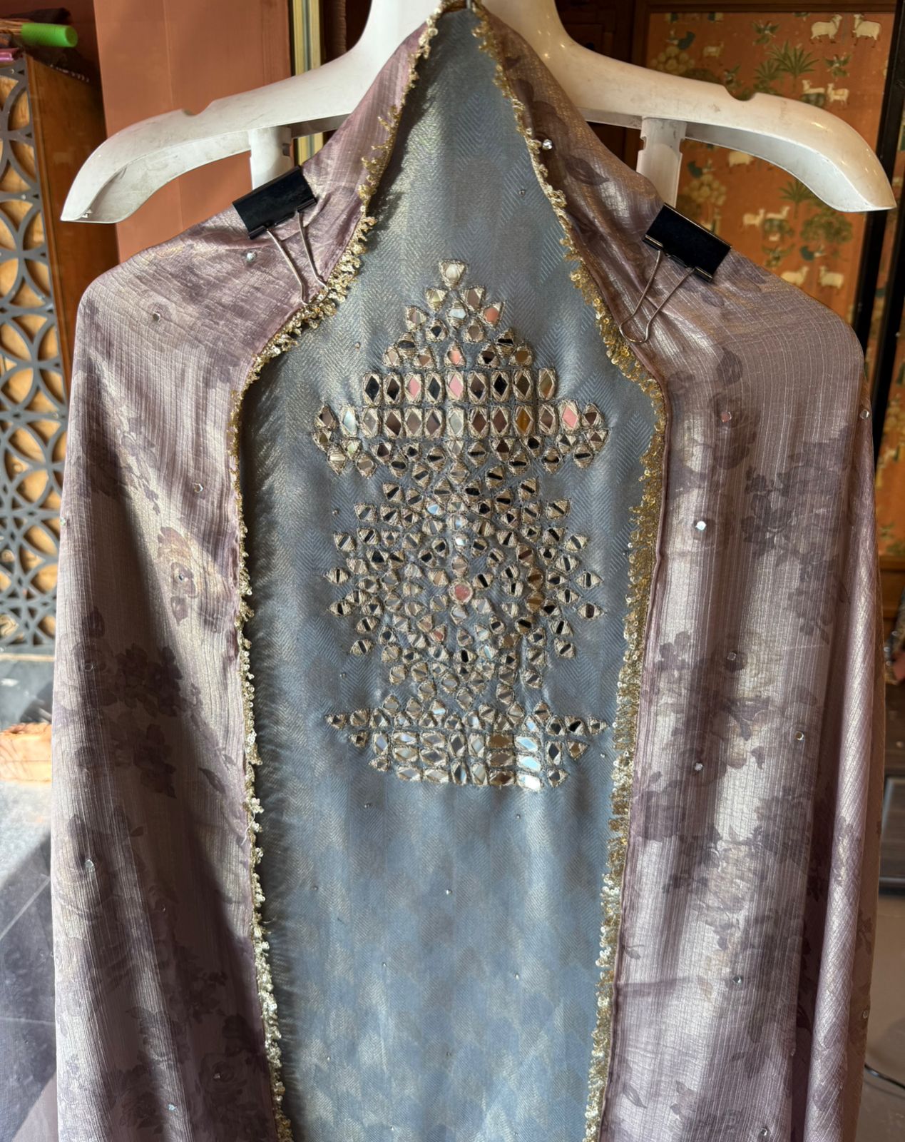 Premium textured tissue fabric suit