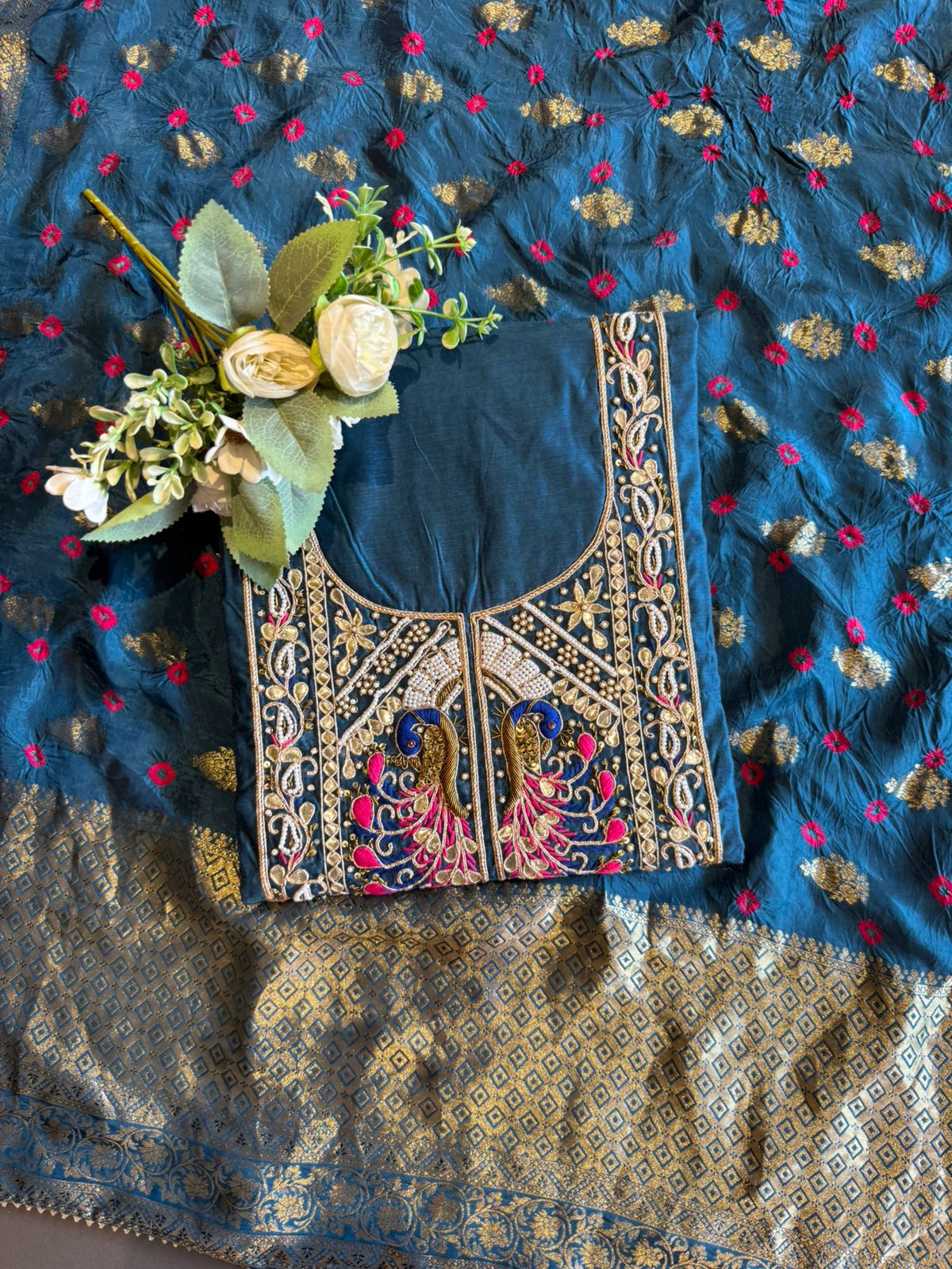 Premium chanderi silk suit