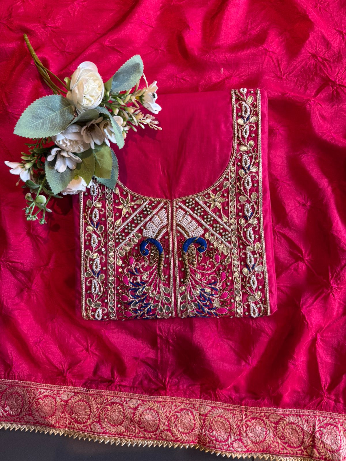 Premium chanderi silk suit