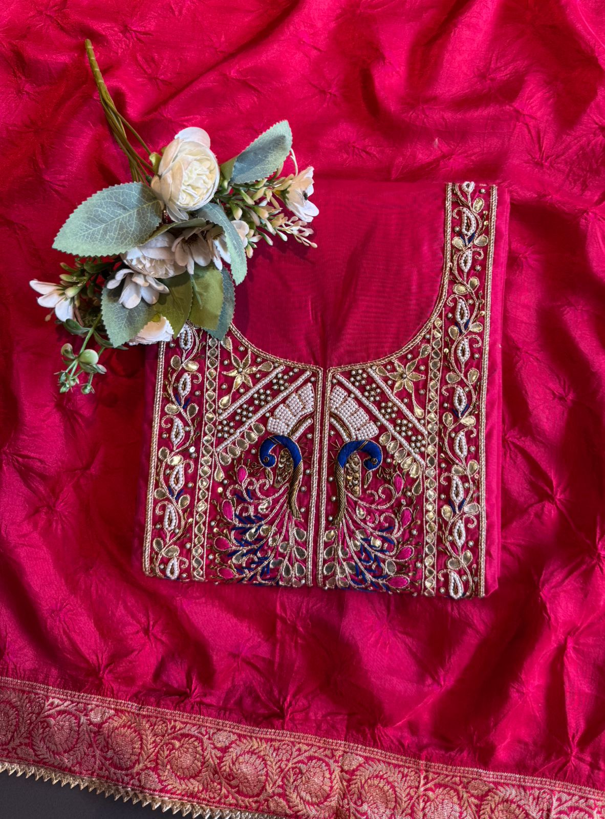 Premium chanderi silk suit