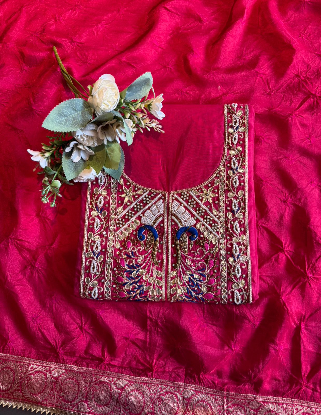 Premium chanderi silk suit