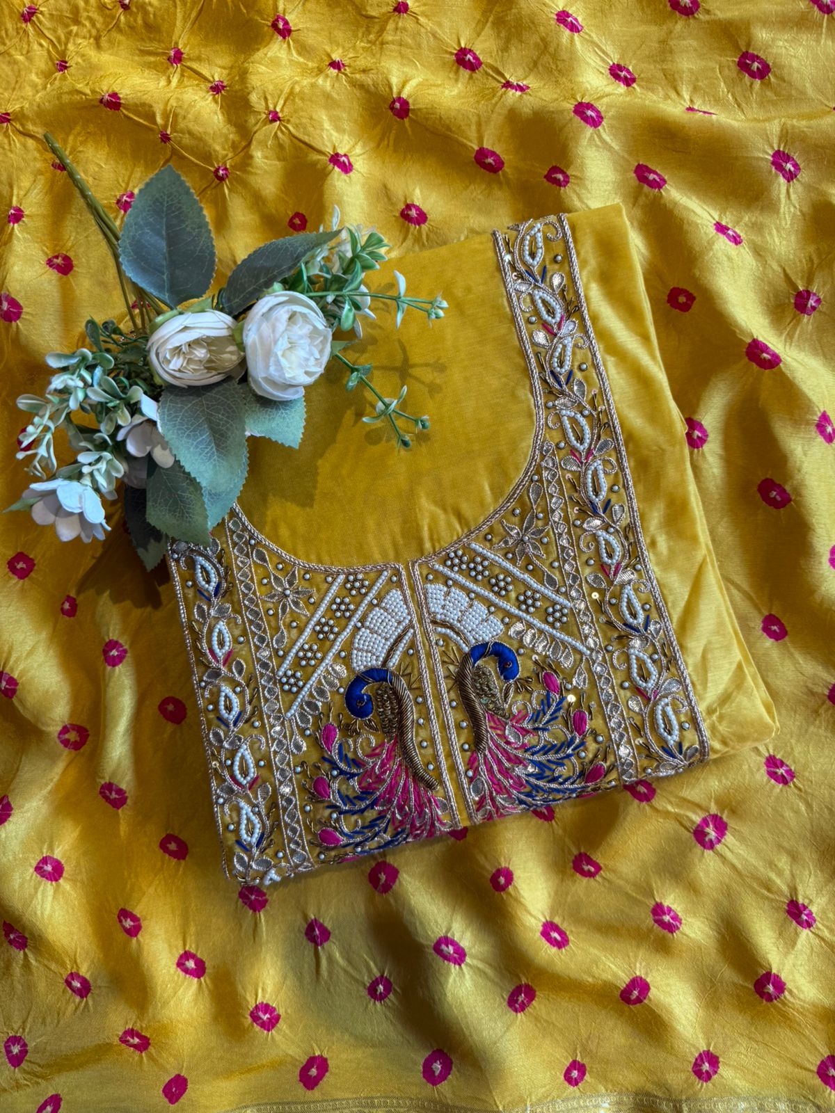 Premium chanderi silk suit