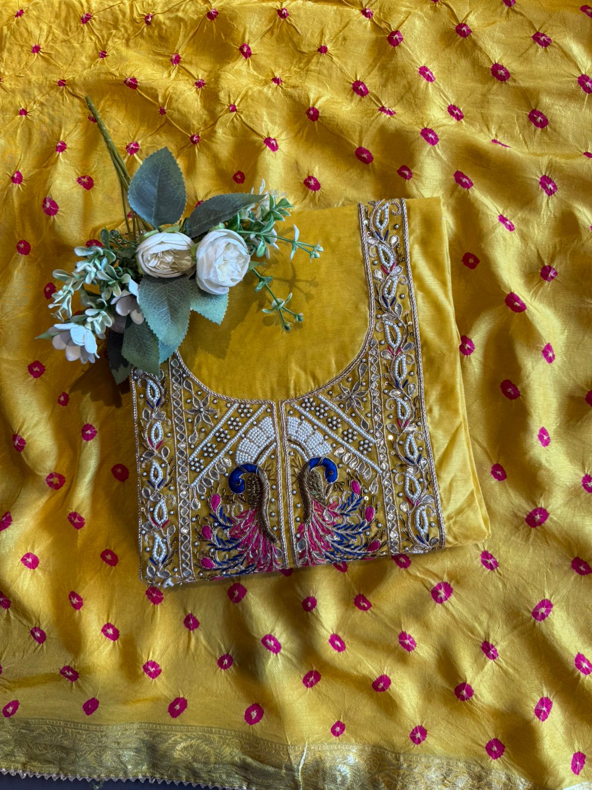 Premium chanderi silk suit