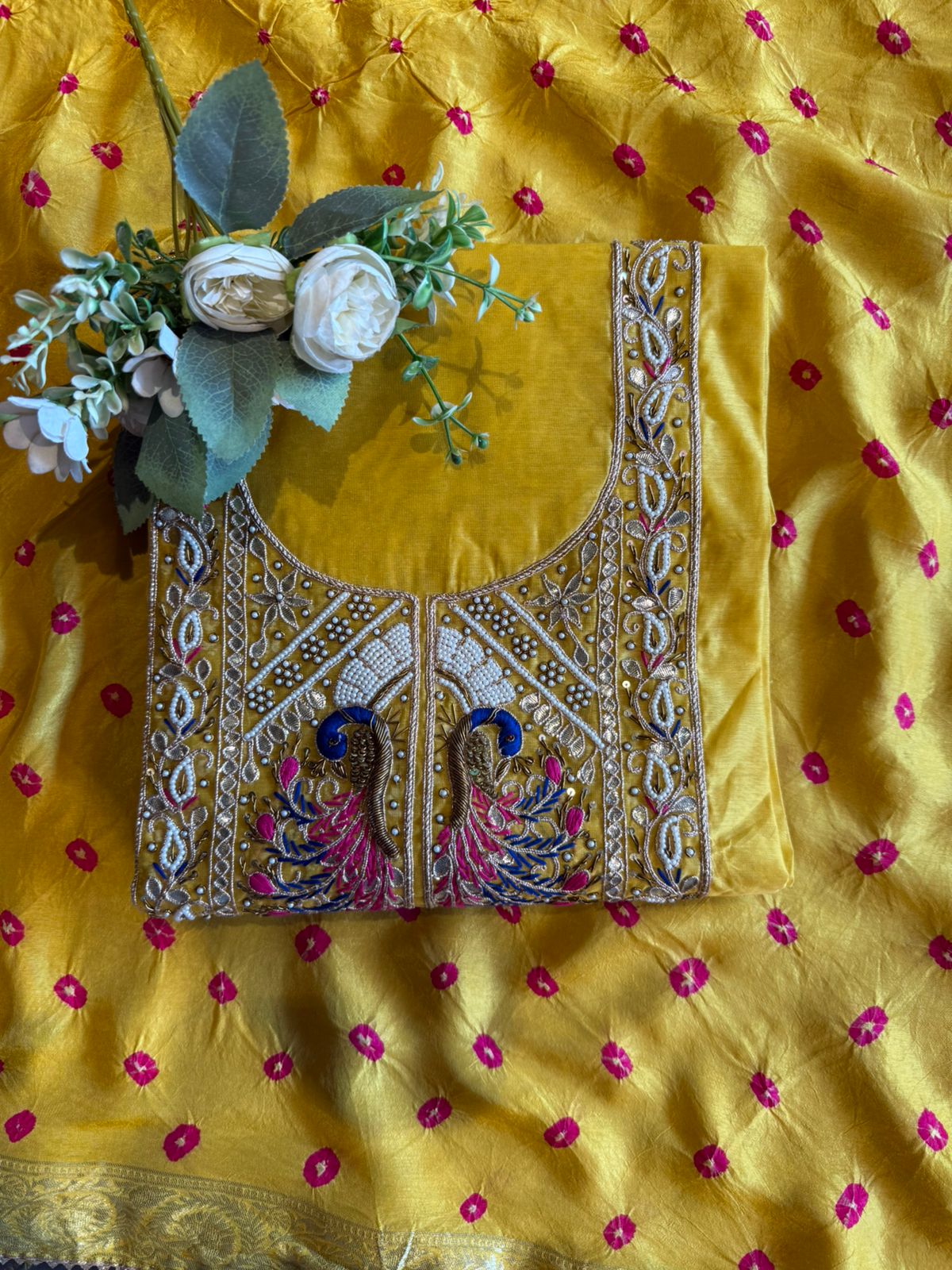 Premium chanderi silk suit