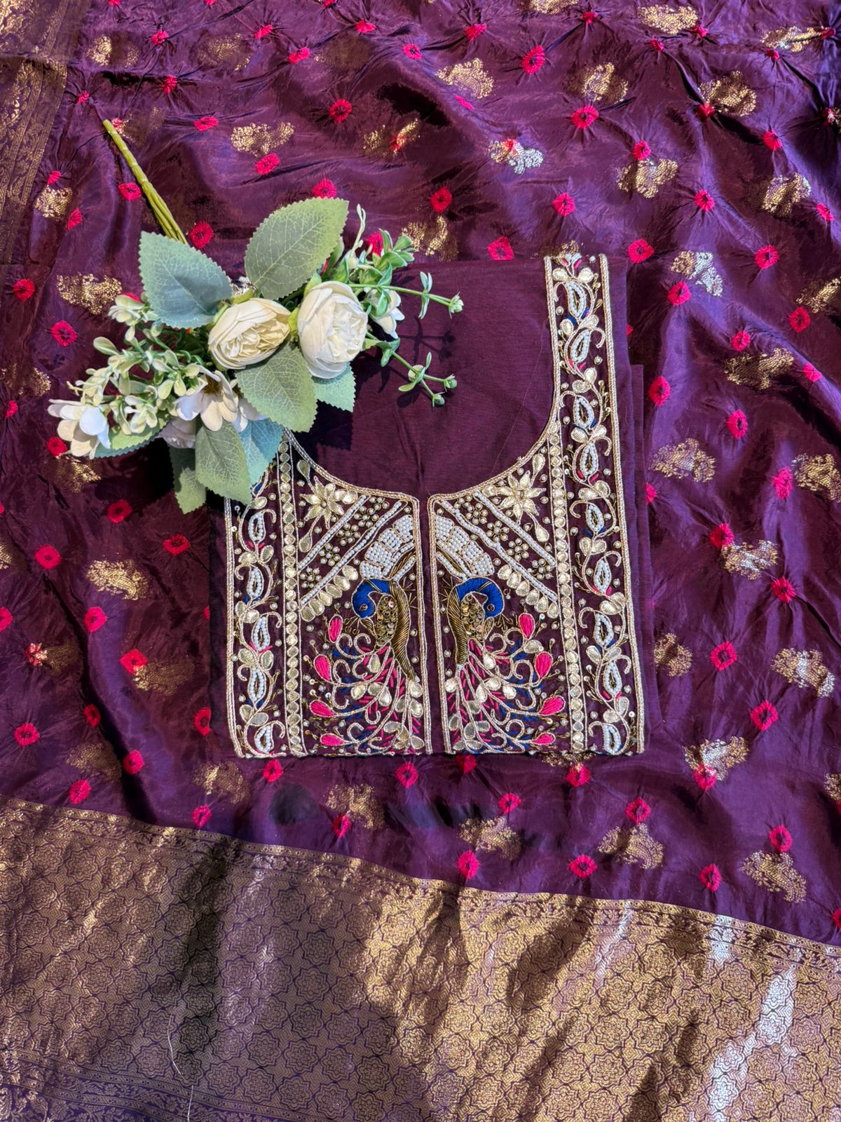 Premium chanderi silk suit