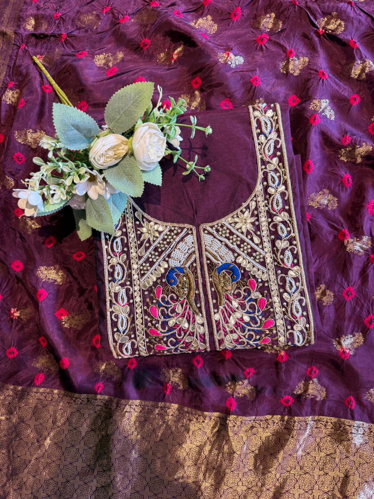 Premium chanderi silk suit