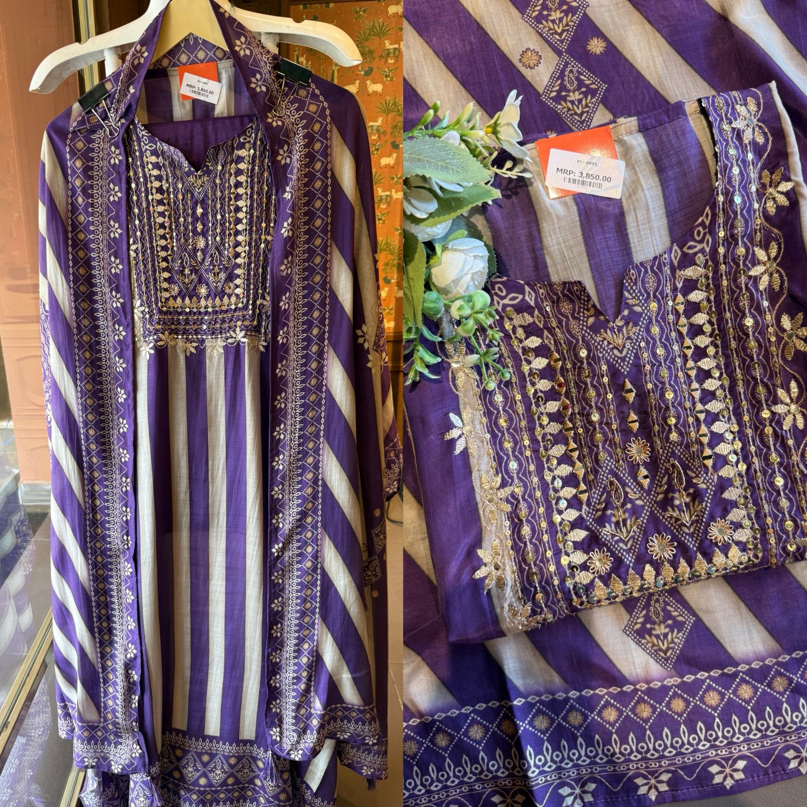 Pure Muslun striped Shirt