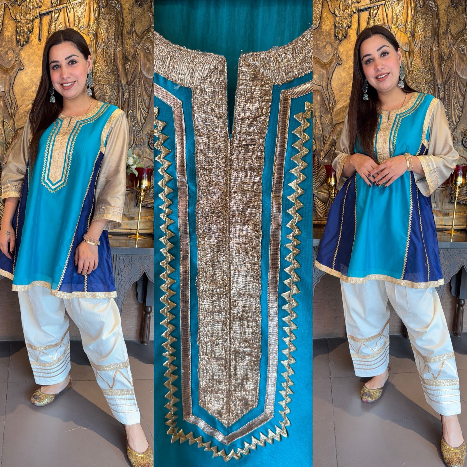 Celebrity Inspired Pure Chanderi Elegance Festive Luxe Kurta