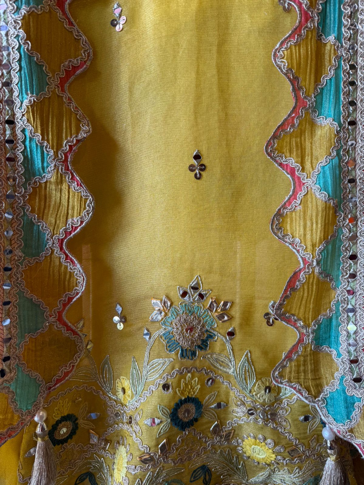 Plain tissue Unstitched shirt