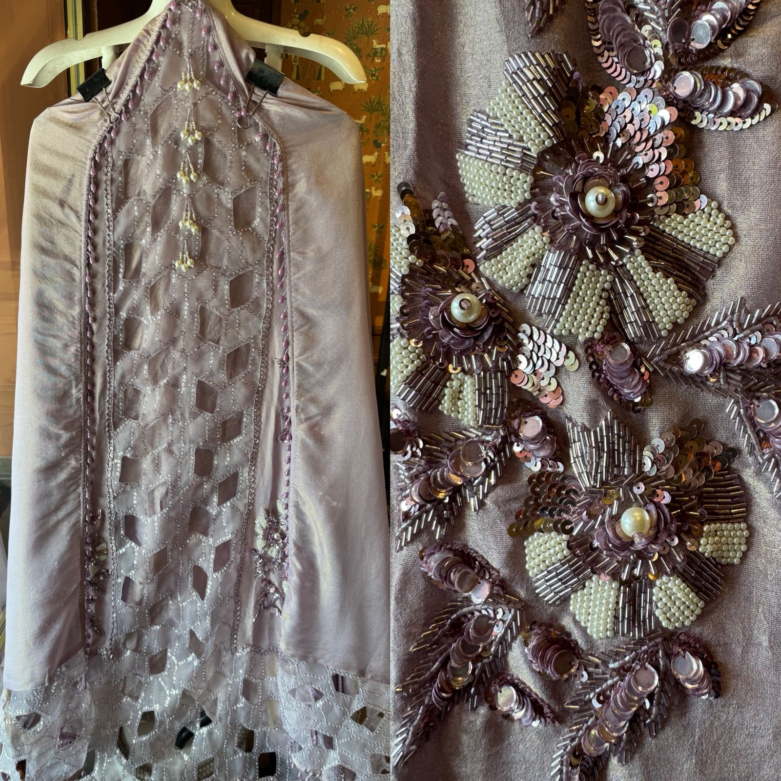 Pure tissue unstitched kurta