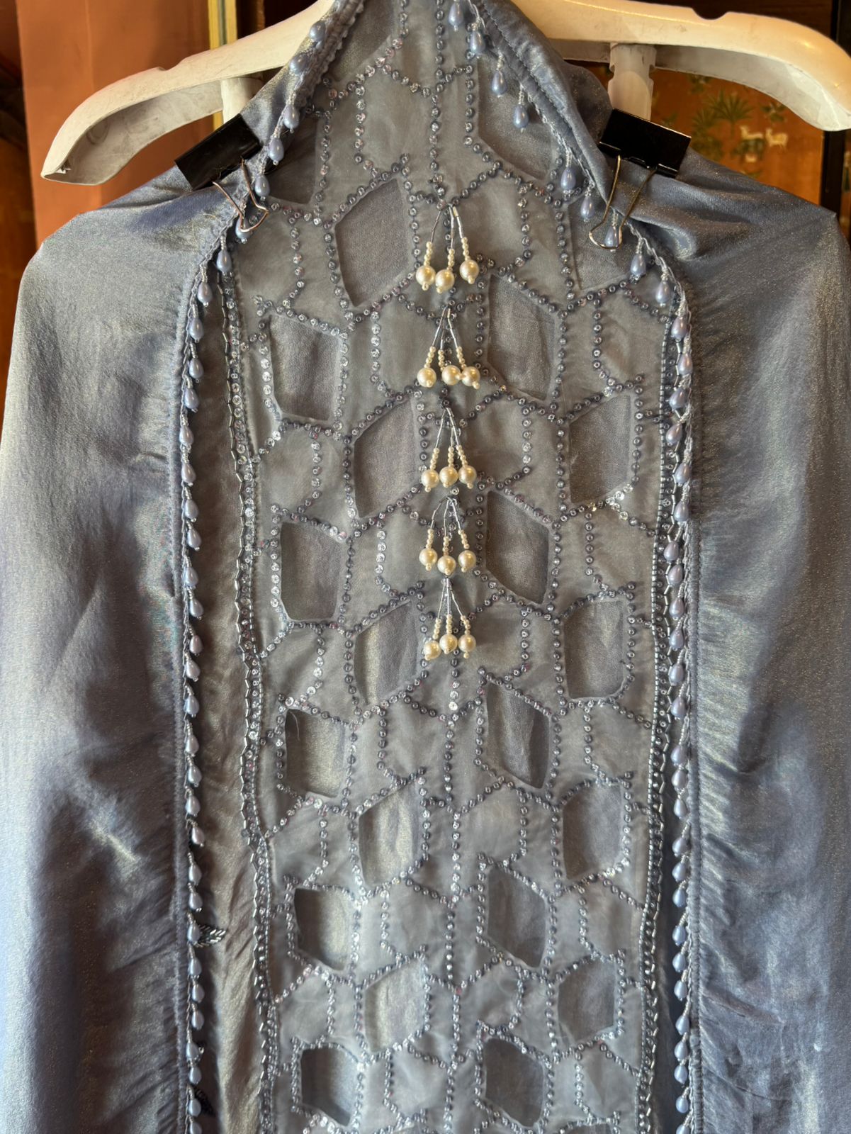 Pure tissue unstitched kurta