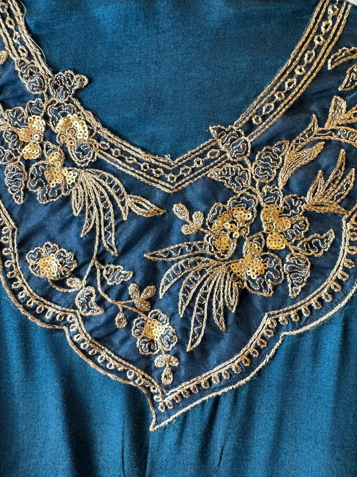 Luxury pure muslin Unstitched Suit