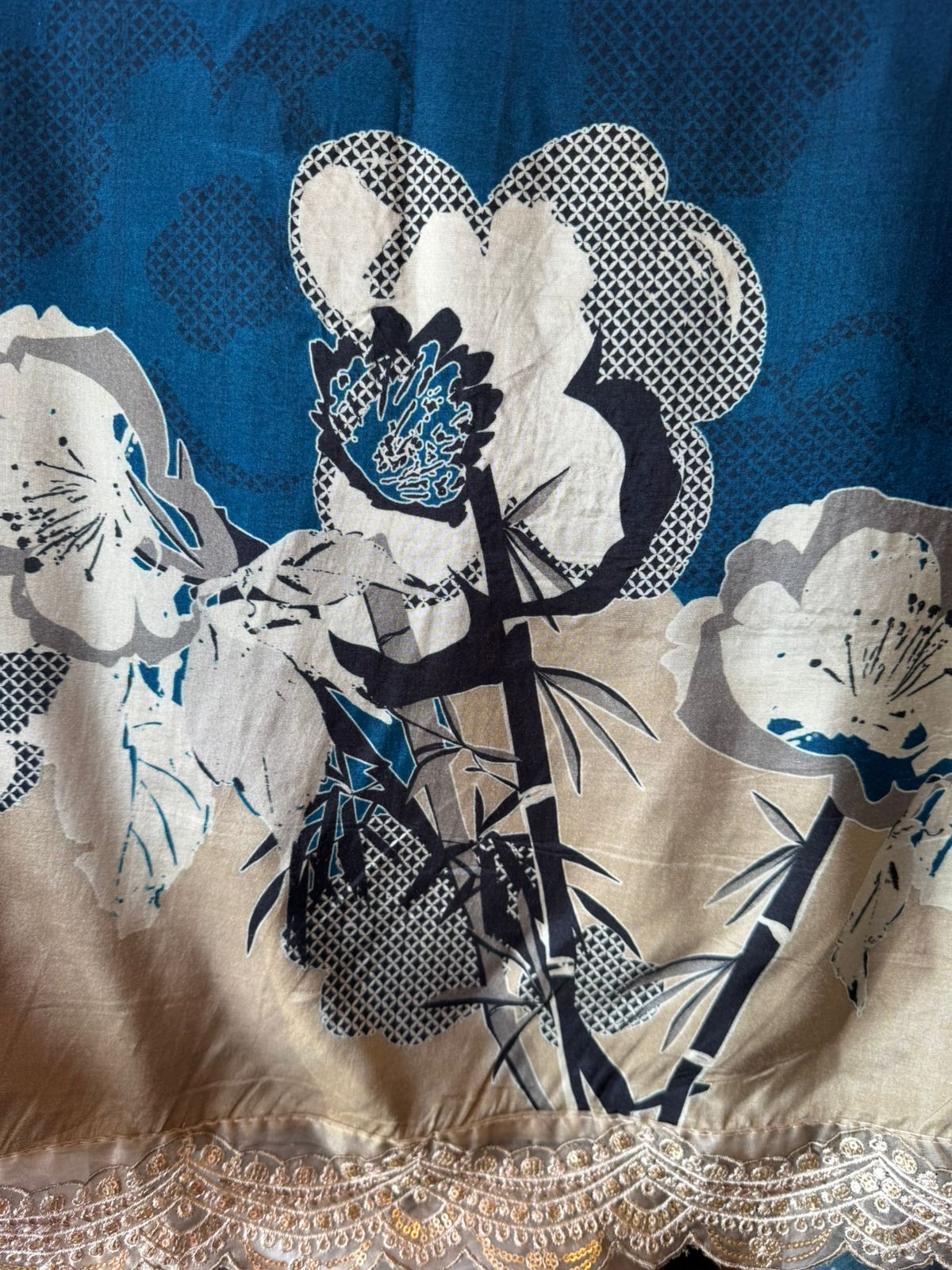 Luxury pure muslin Unstitched Suit