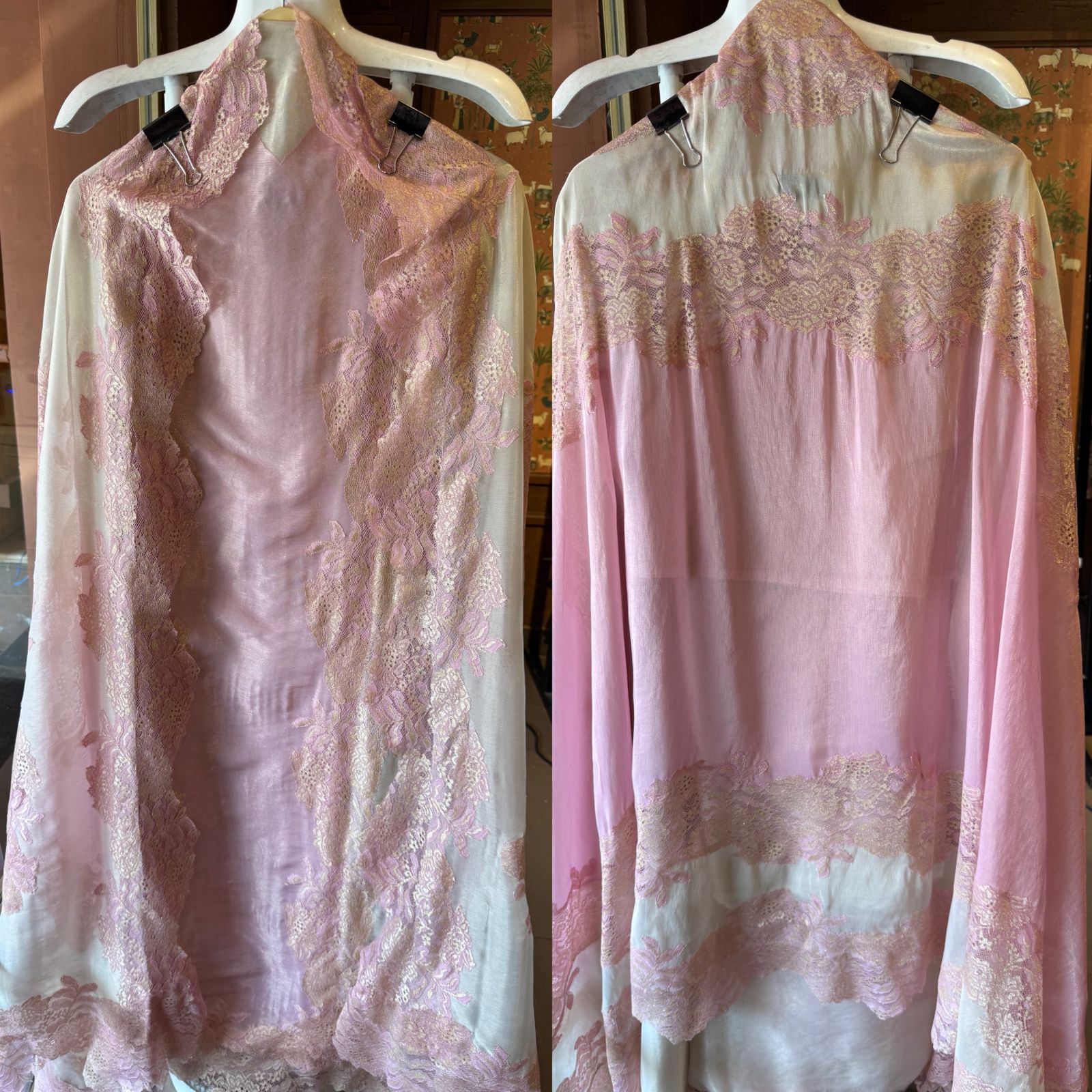 Luxury pure tissue silk unstitched suit