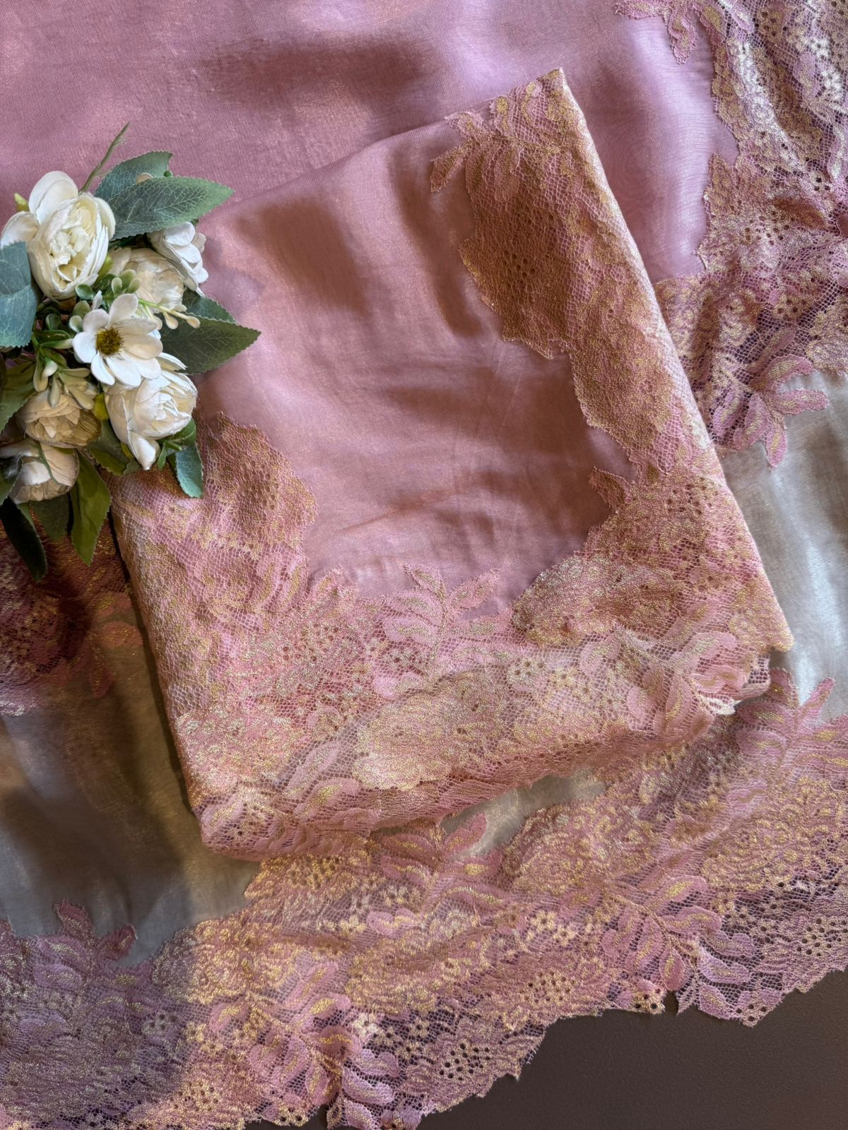 Luxury pure tissue silk unstitched suit