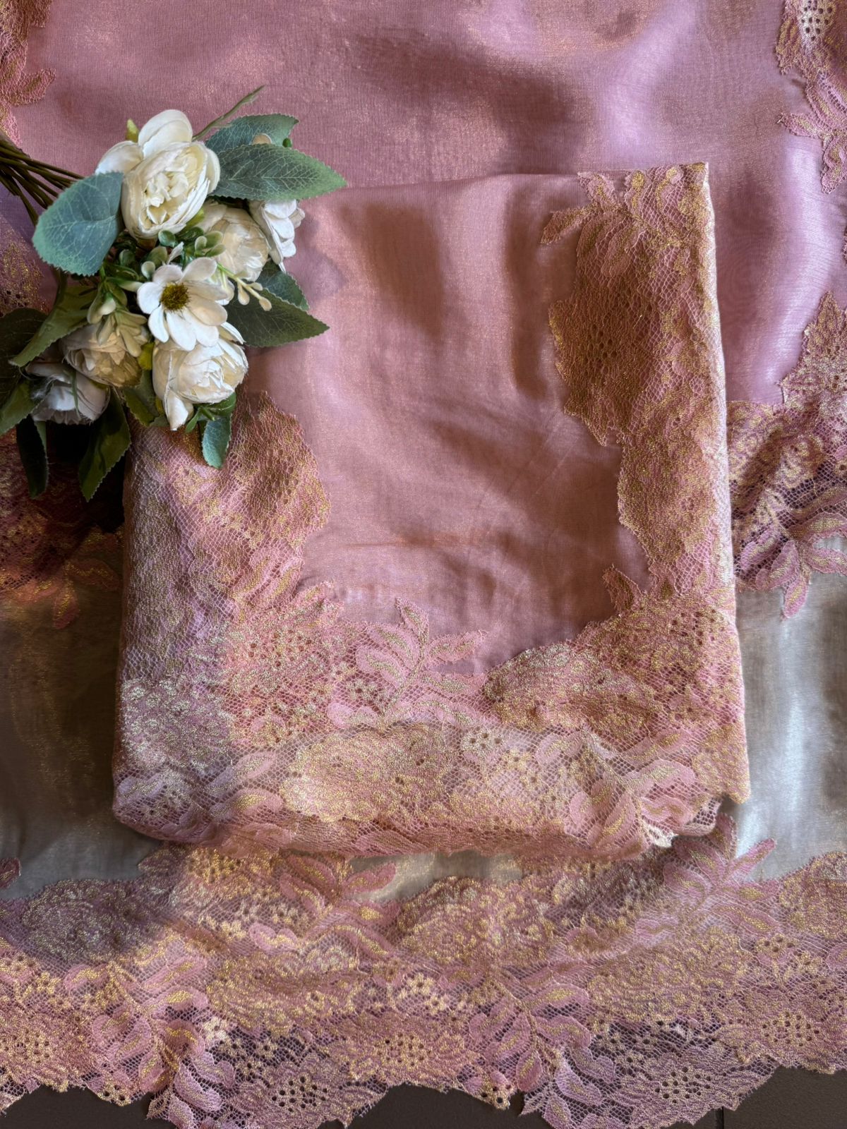 Luxury pure tissue silk unstitched suit