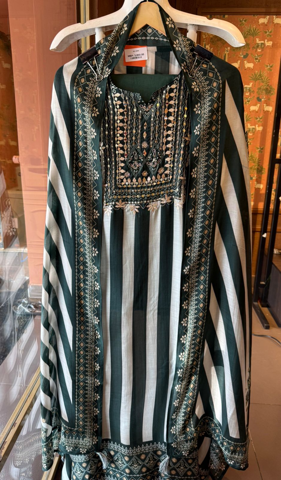 Pure Muslun striped Shirt