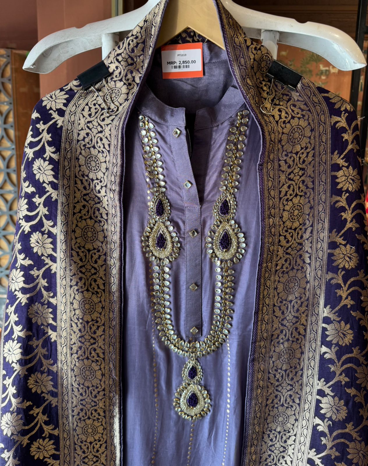 Russian silk Unstitched Shirt