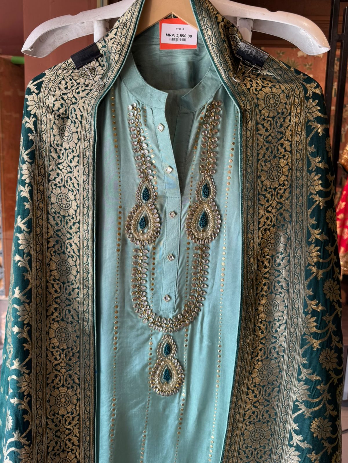 Russian silk Unstitched Shirt