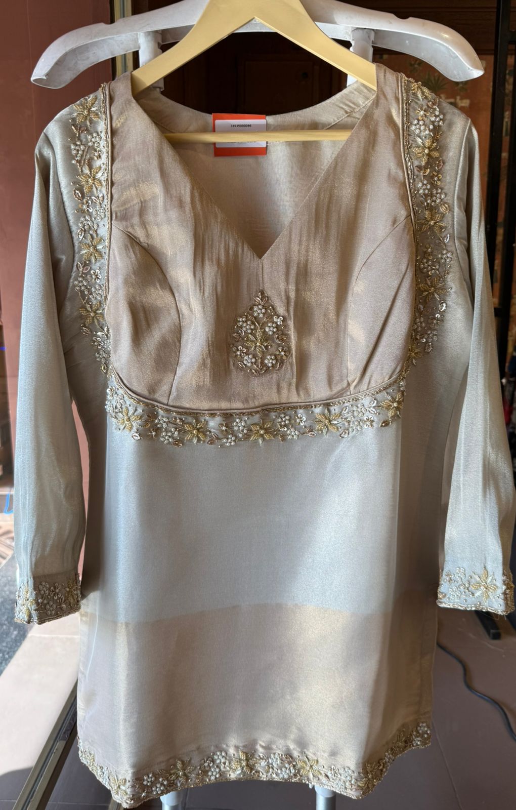 Soft ivory & champagne co-ord traditional set