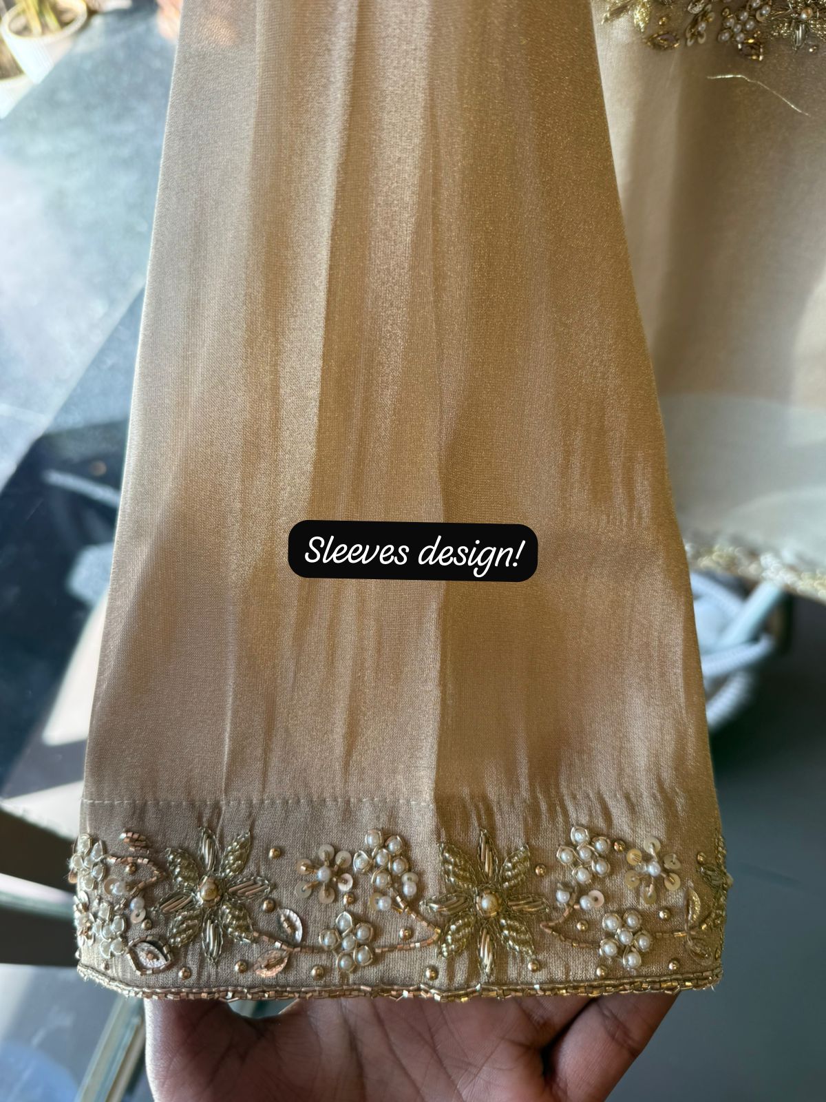 Soft ivory & champagne co-ord traditional set