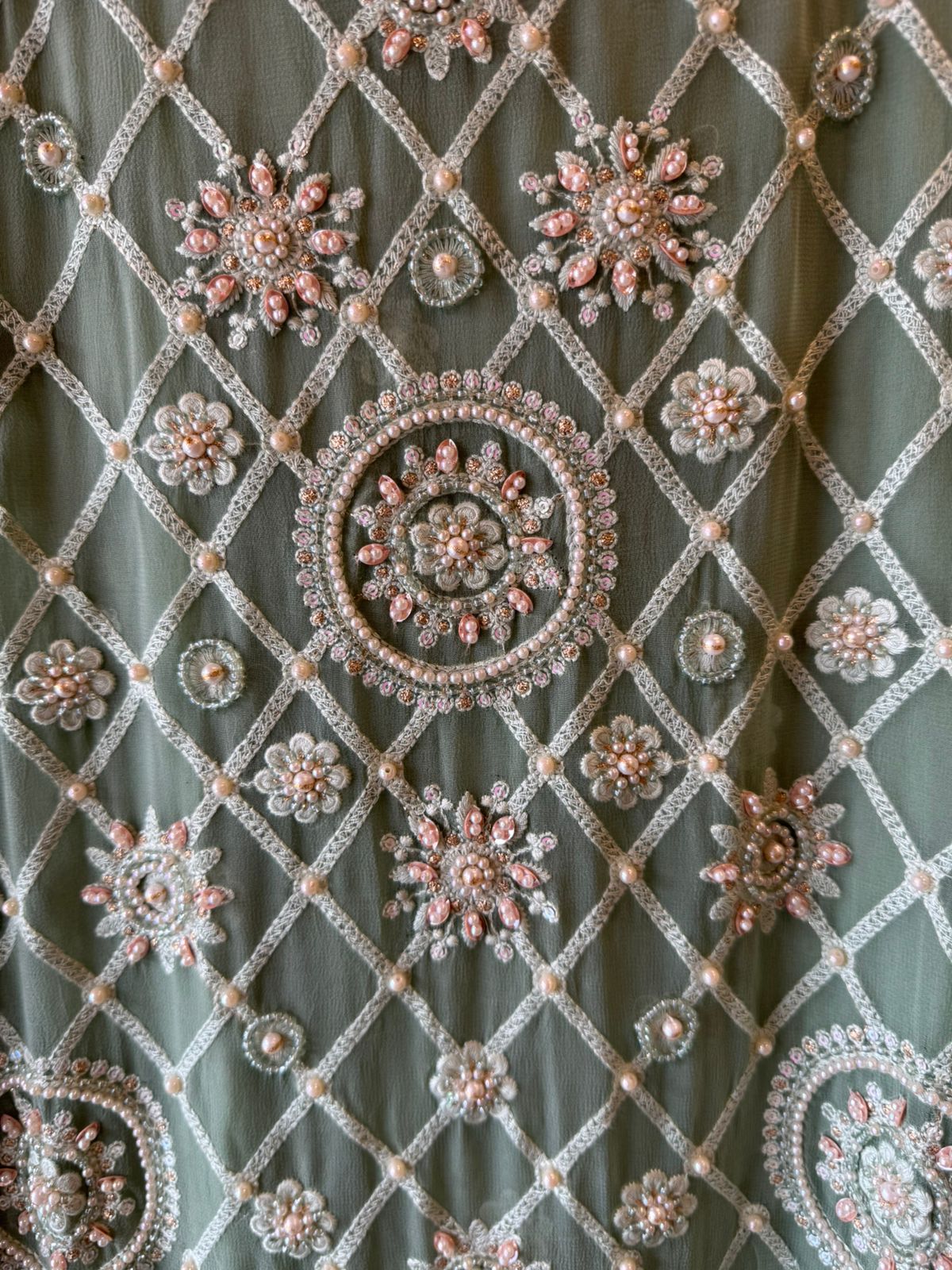 Royal Premium Georgette Embroidered Jaal Unstitched Suit