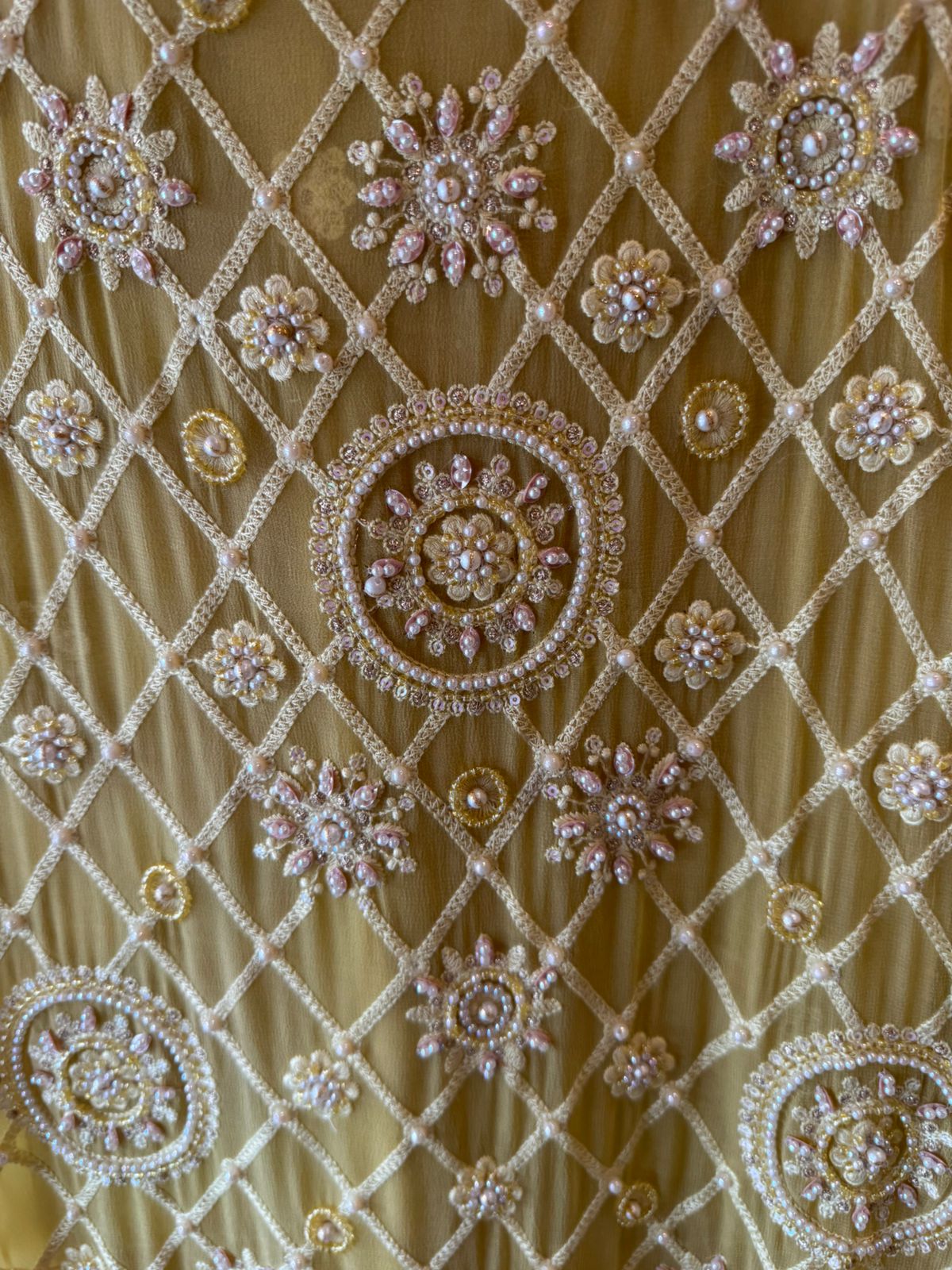 Royal Premium Georgette Embroidered Jaal Unstitched Suit