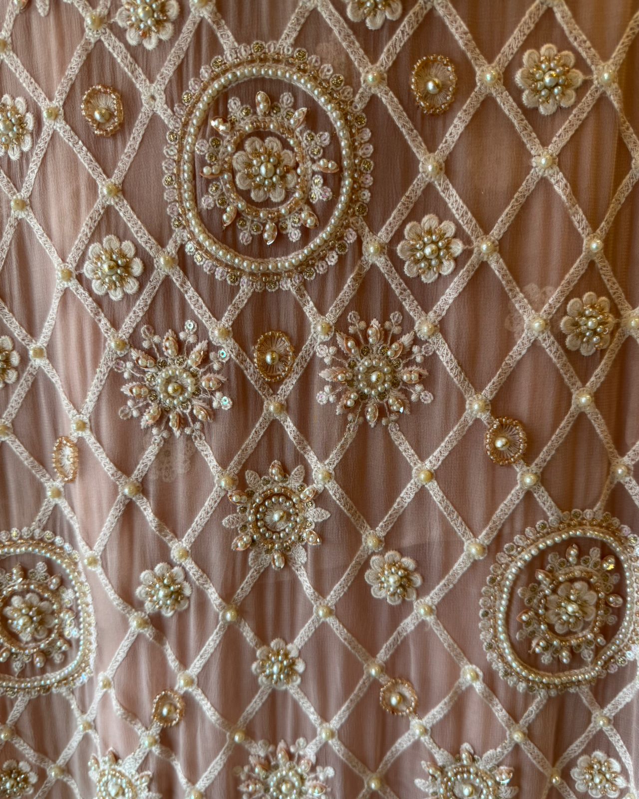 Royal Premium Georgette Embroidered Jaal Unstitched Suit