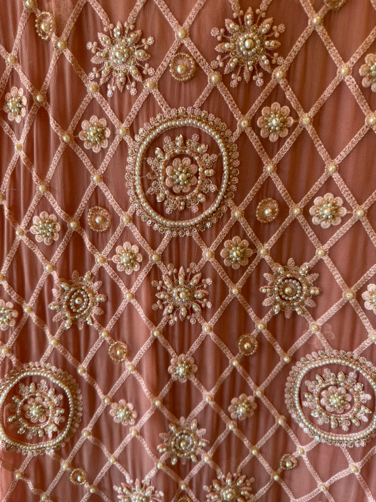 Royal Premium Georgette Embroidered Jaal Unstitched Suit