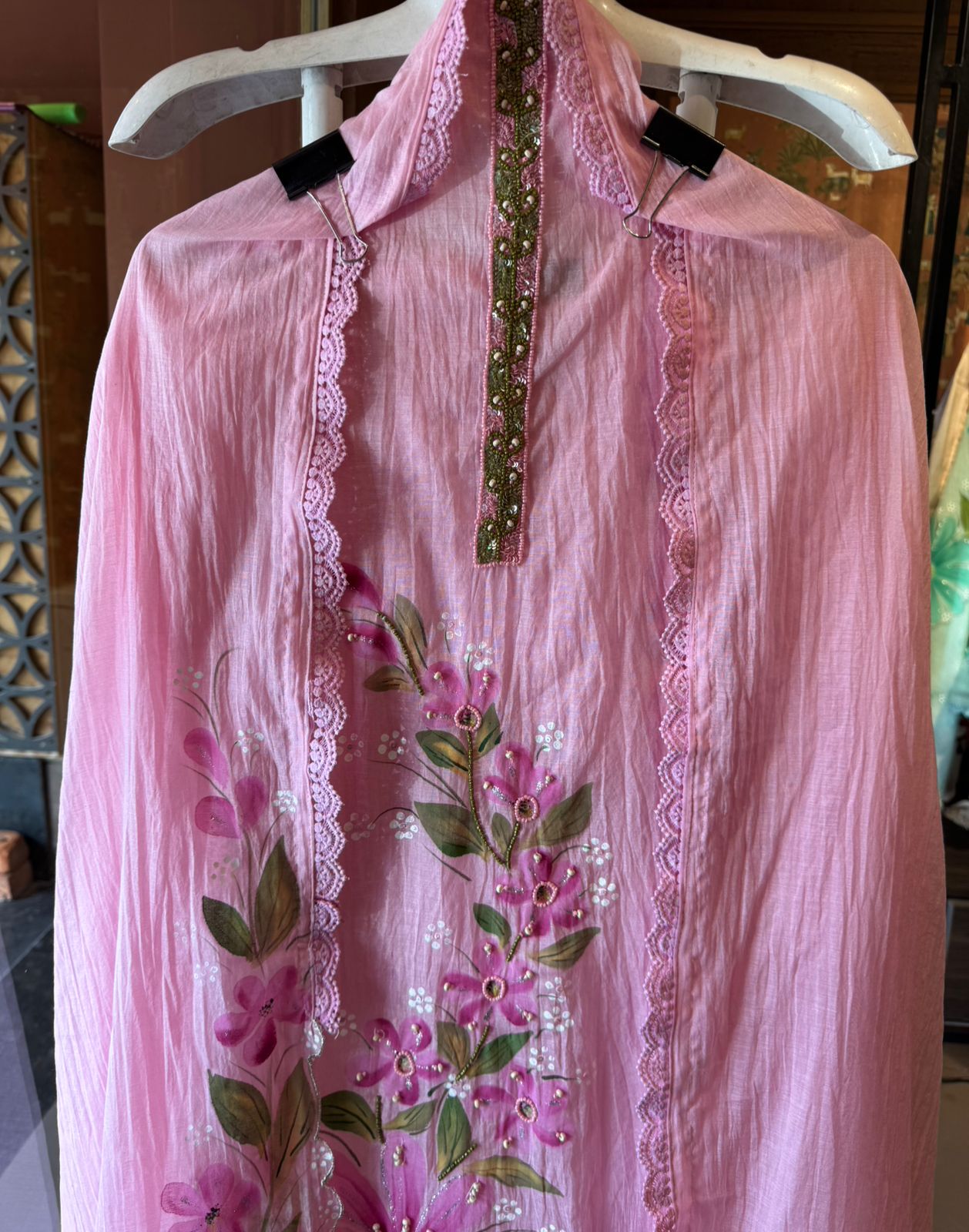 Lightweight Mul chanderi Unstitched suit