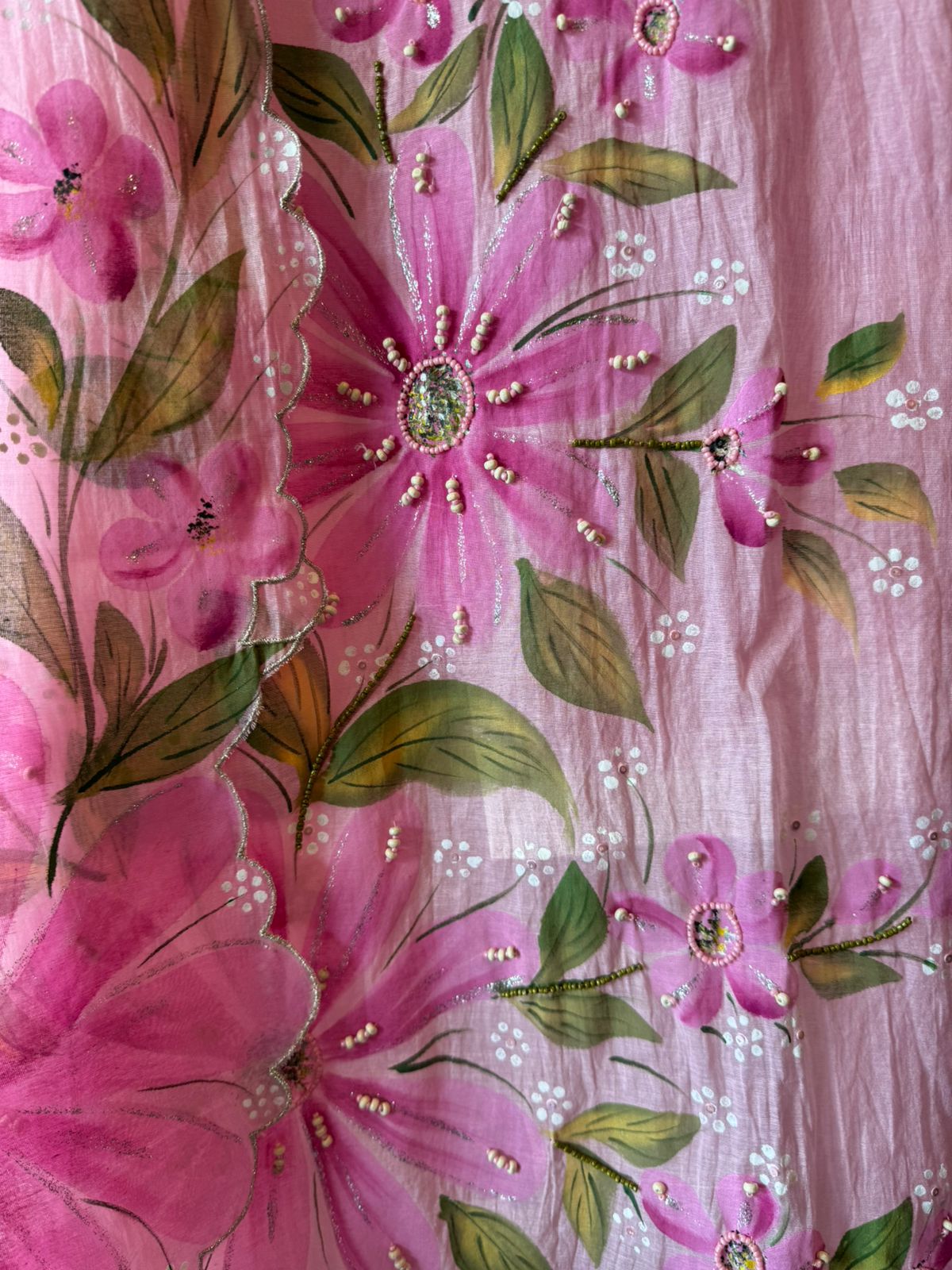 Lightweight Mul chanderi Unstitched suit