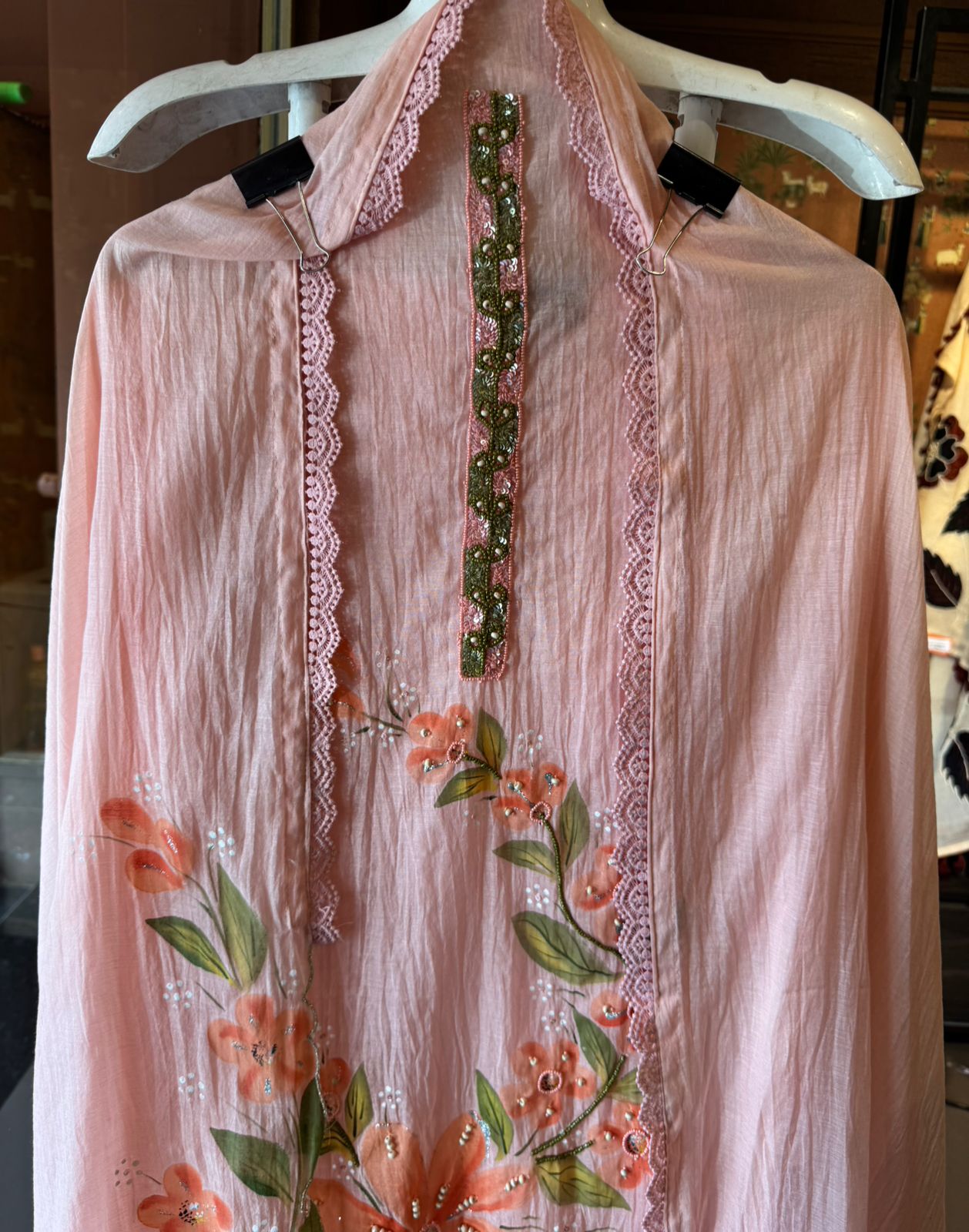 Lightweight Mul chanderi Unstitched suit